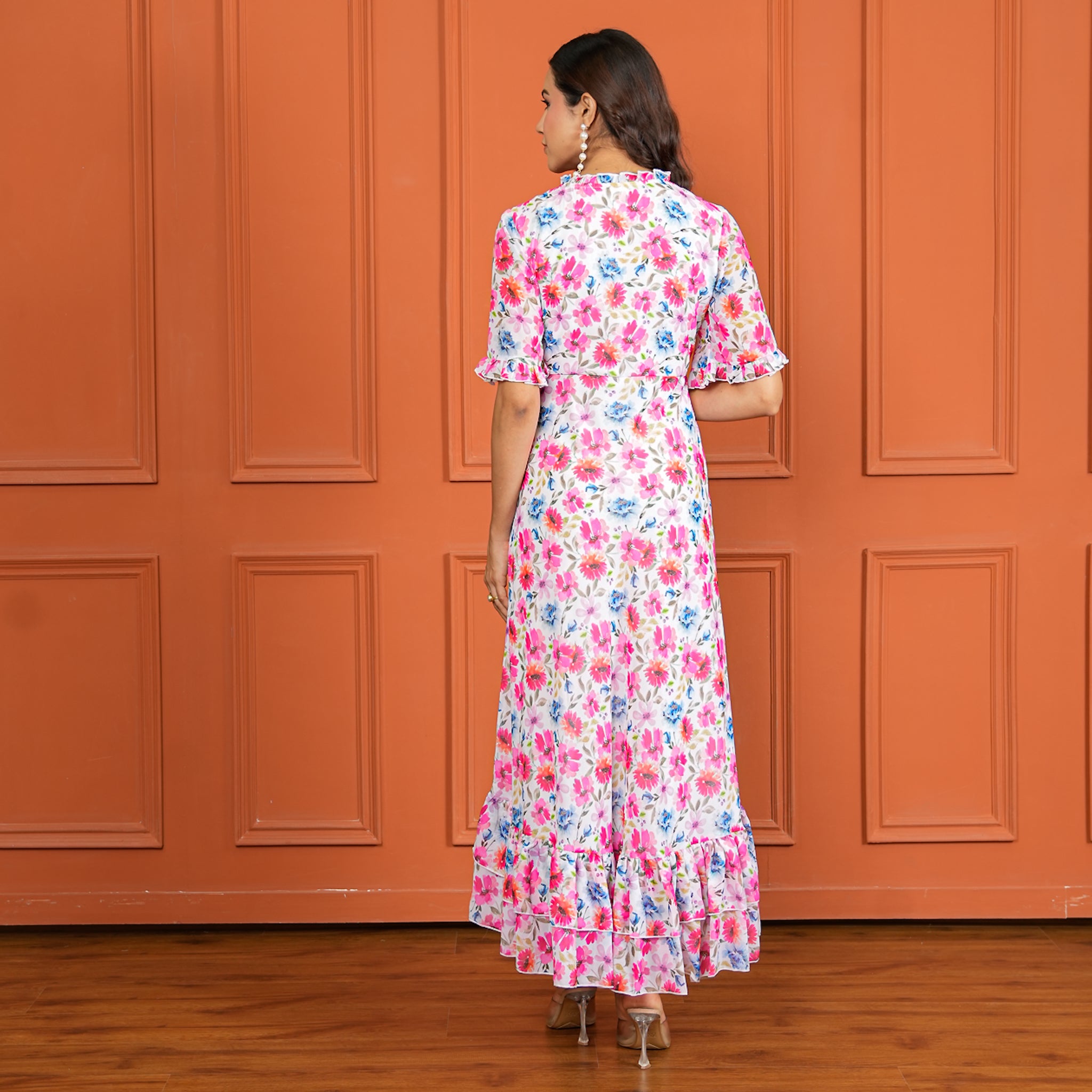 Gloria Floral Nursing Maxi Dress