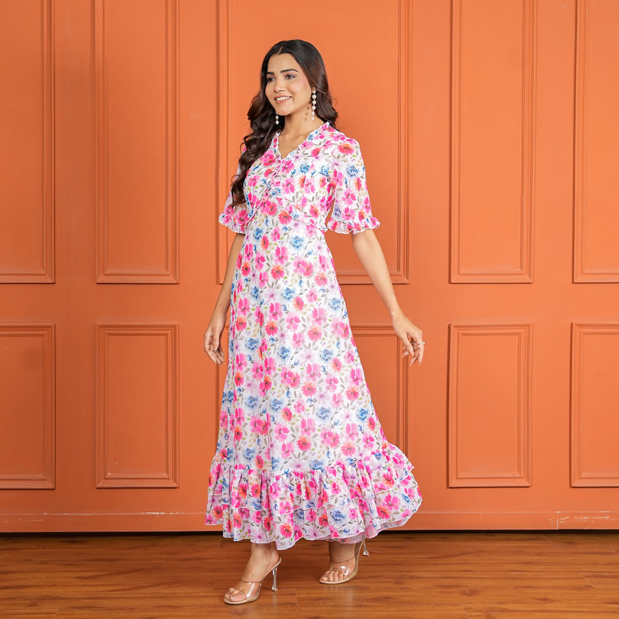 Gloria Floral Nursing Maxi Dress