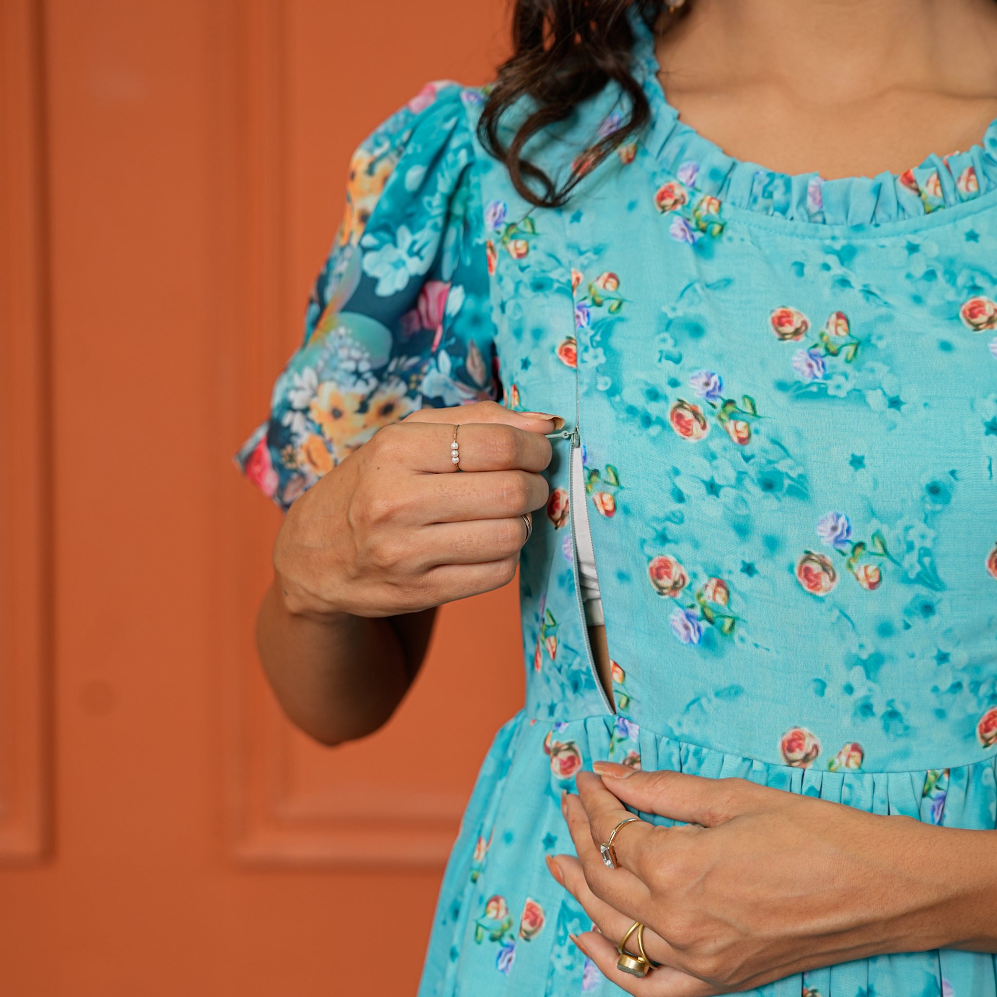 Alba Ombre Nursing Maxi Dress