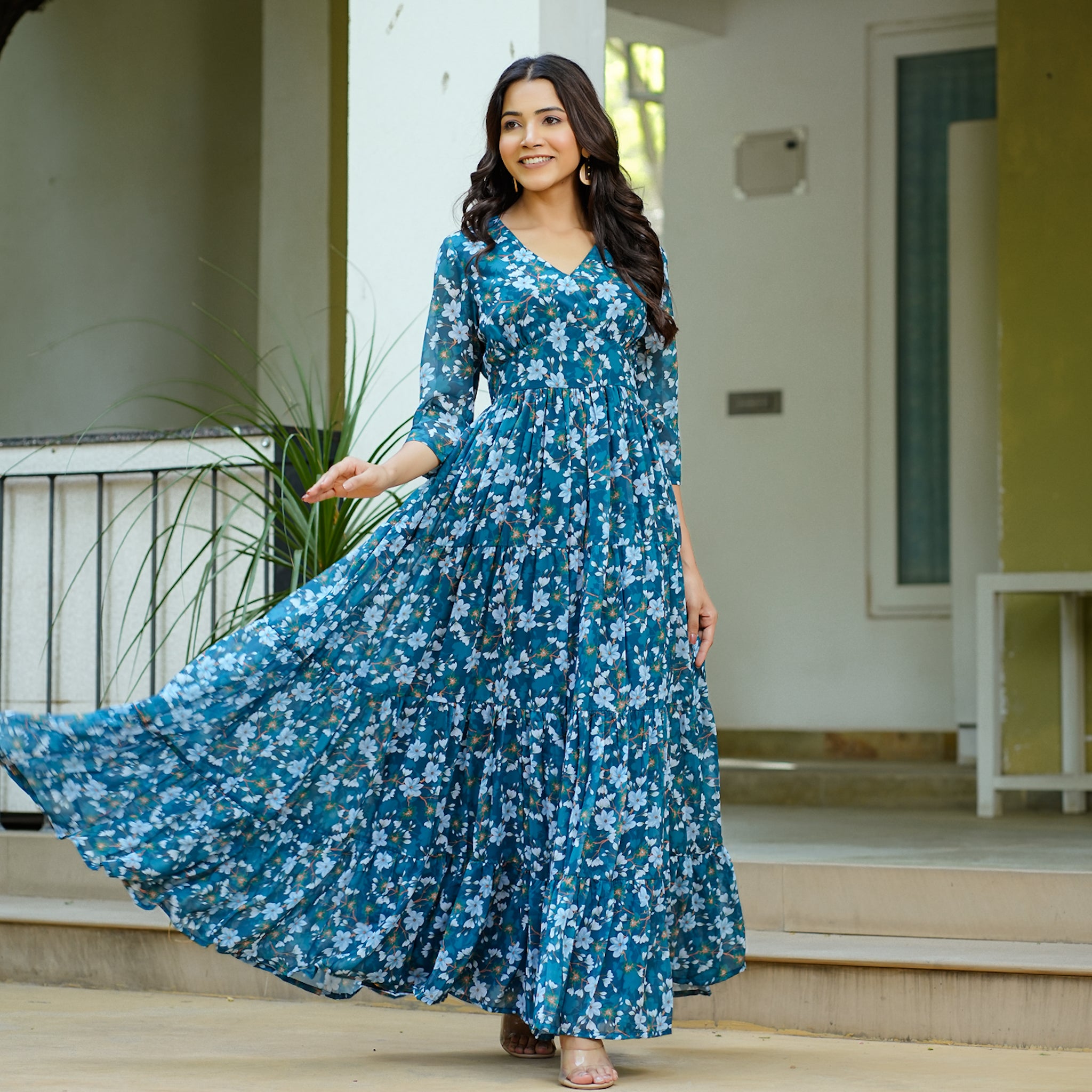 Valerie Flared Maxi Dress