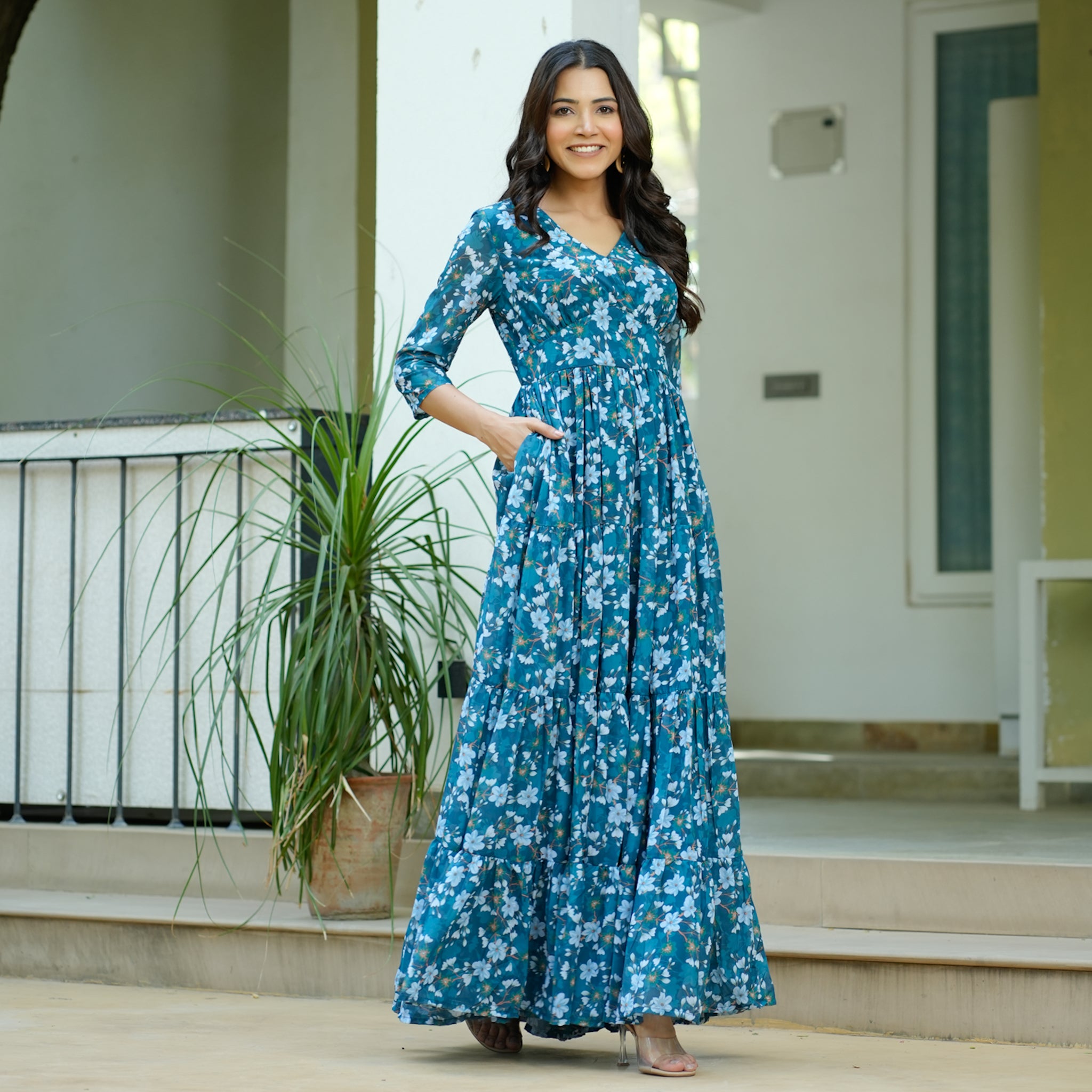 Valerie Flared Maxi Dress