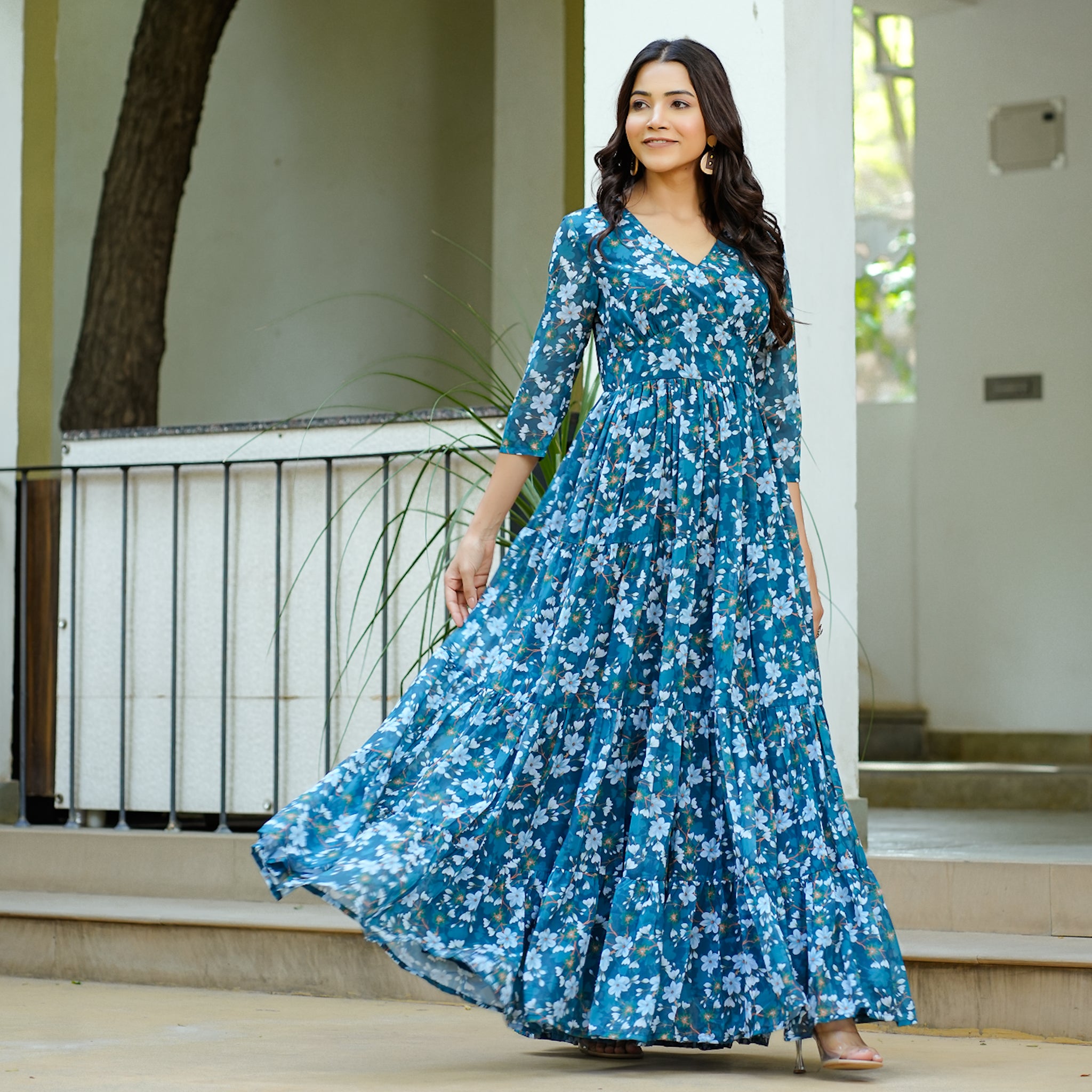 Valerie Flared Maxi Dress