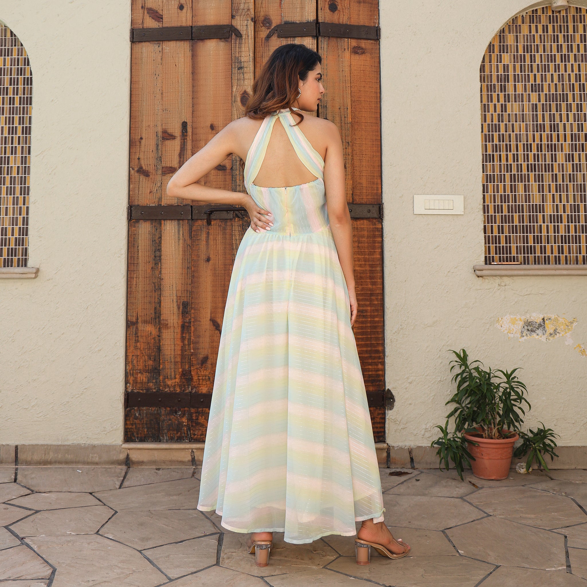 Elvira Rainbow Maxi Dress