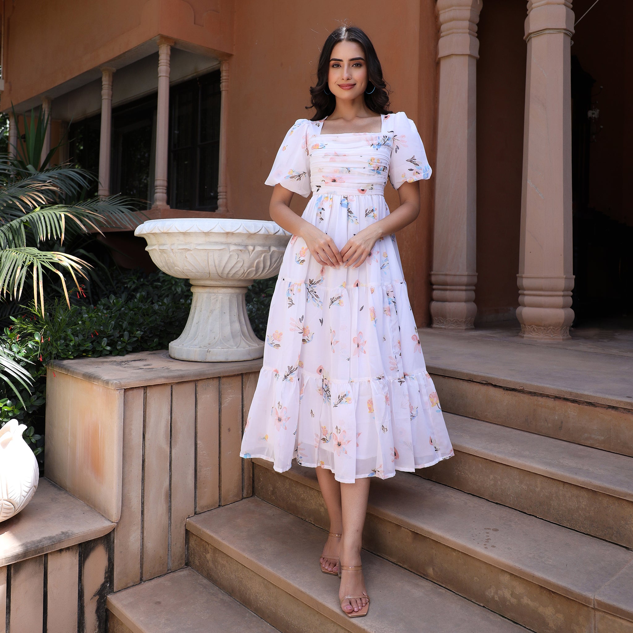 Gretel White Maxi Dress