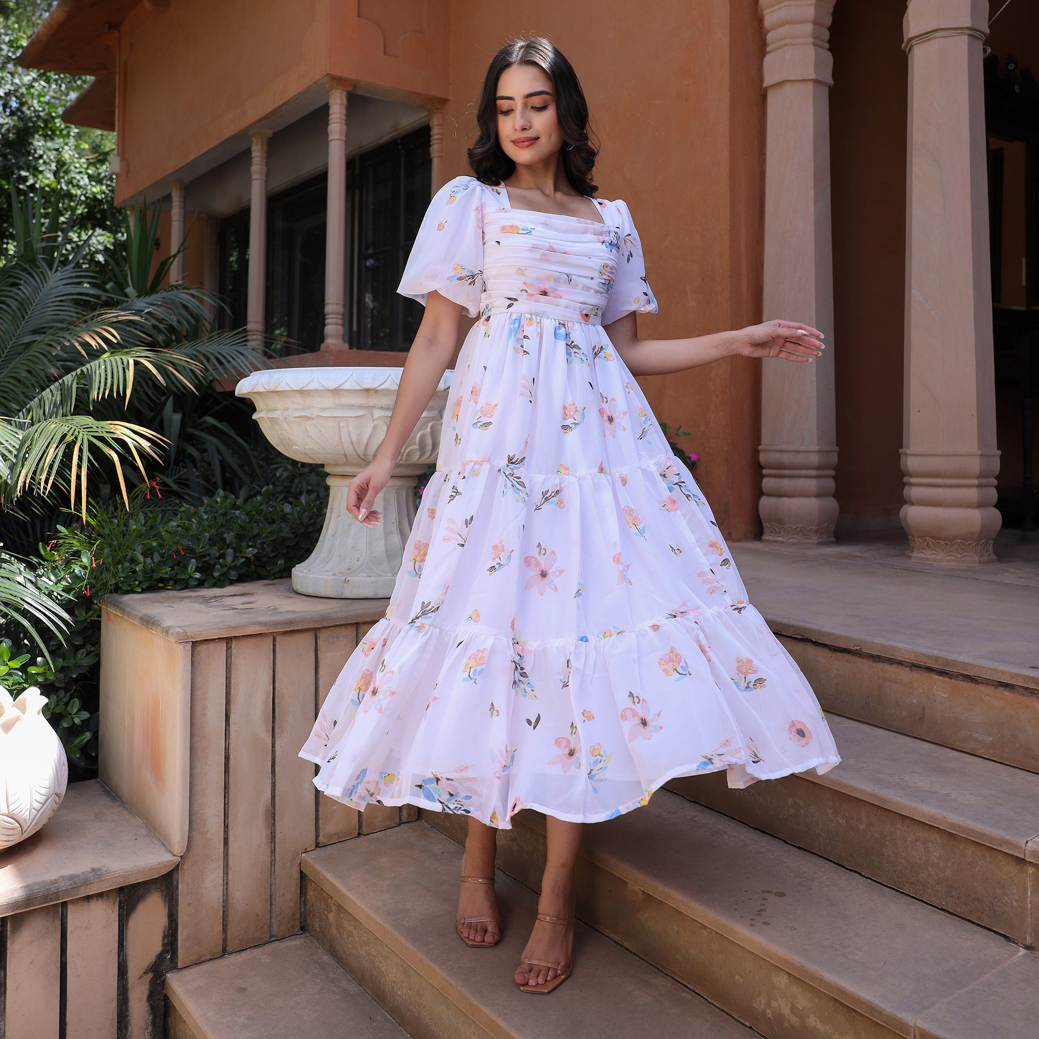 Gretel White Maxi Dress