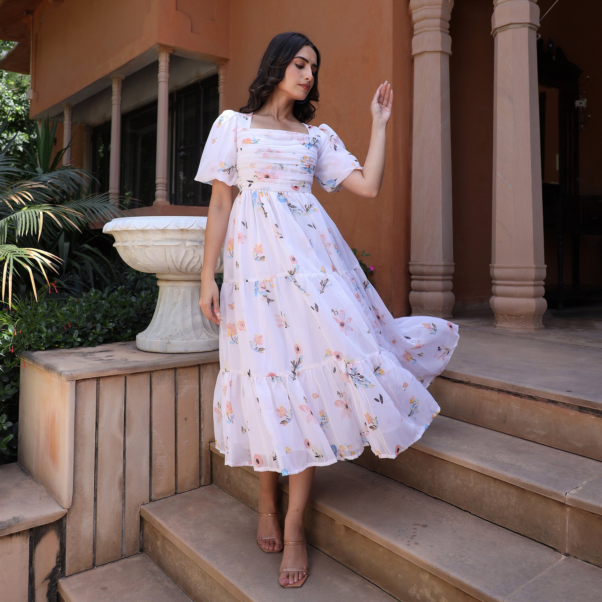 Gretel White Maxi Dress