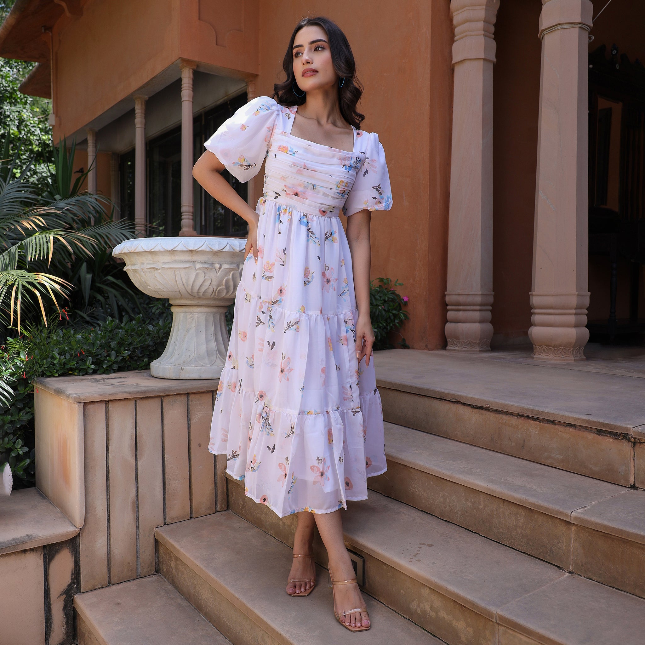 Gretel White Maxi Dress