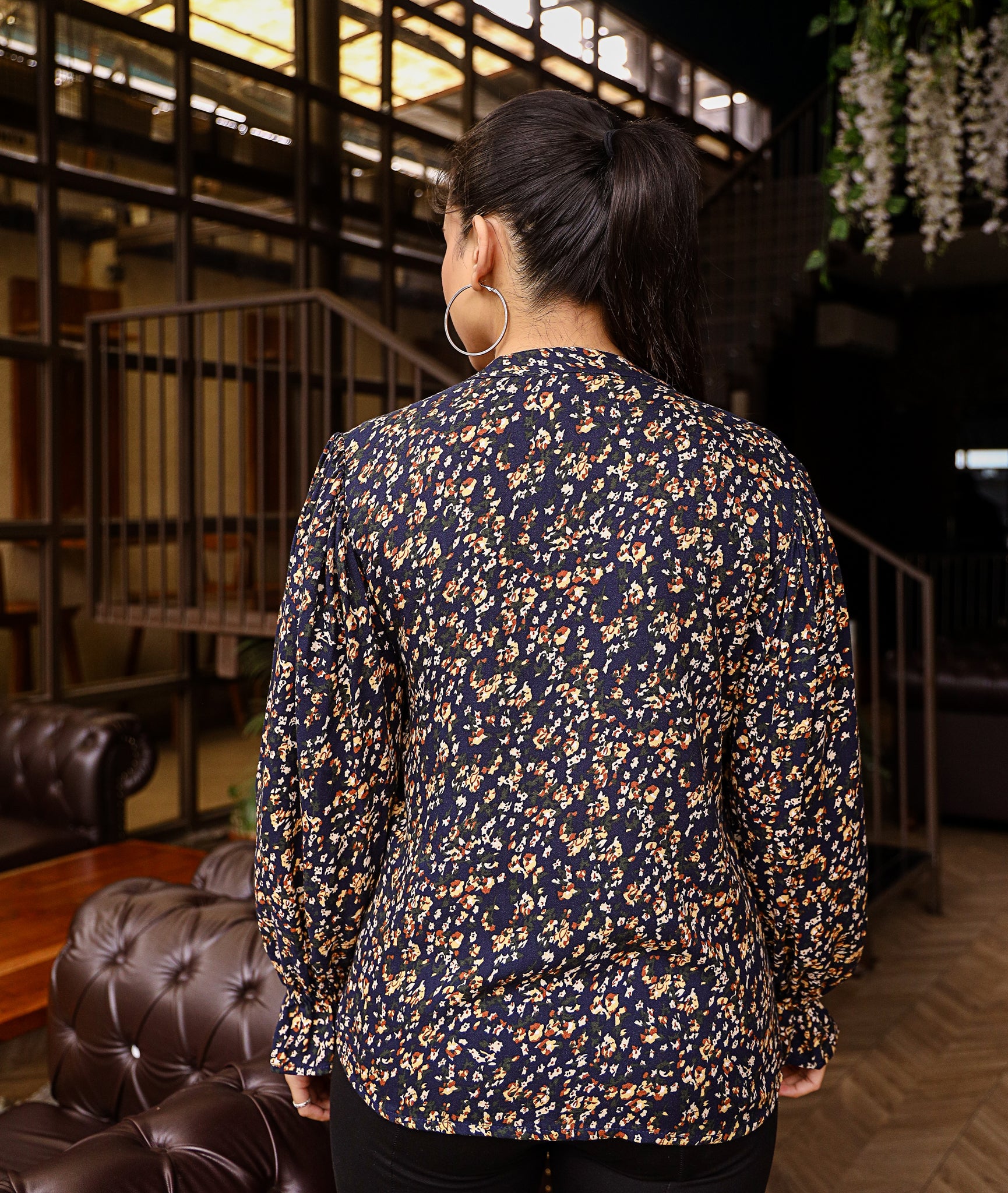 Shae Multicolor Cotton Floral Top