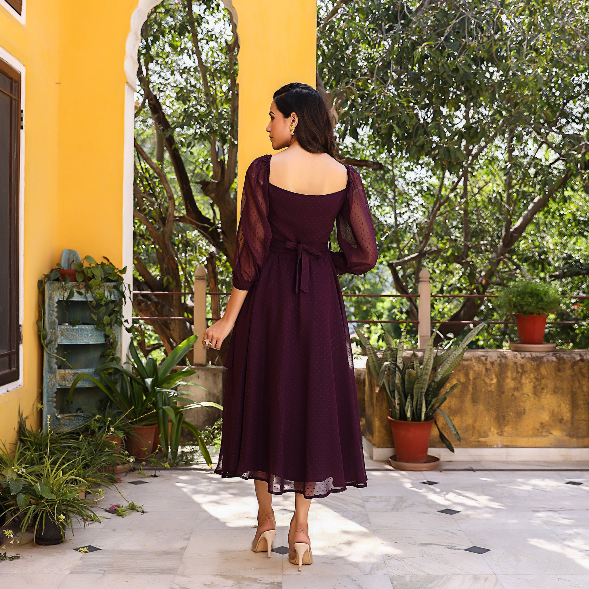 Patricia Plum Maxi Dress