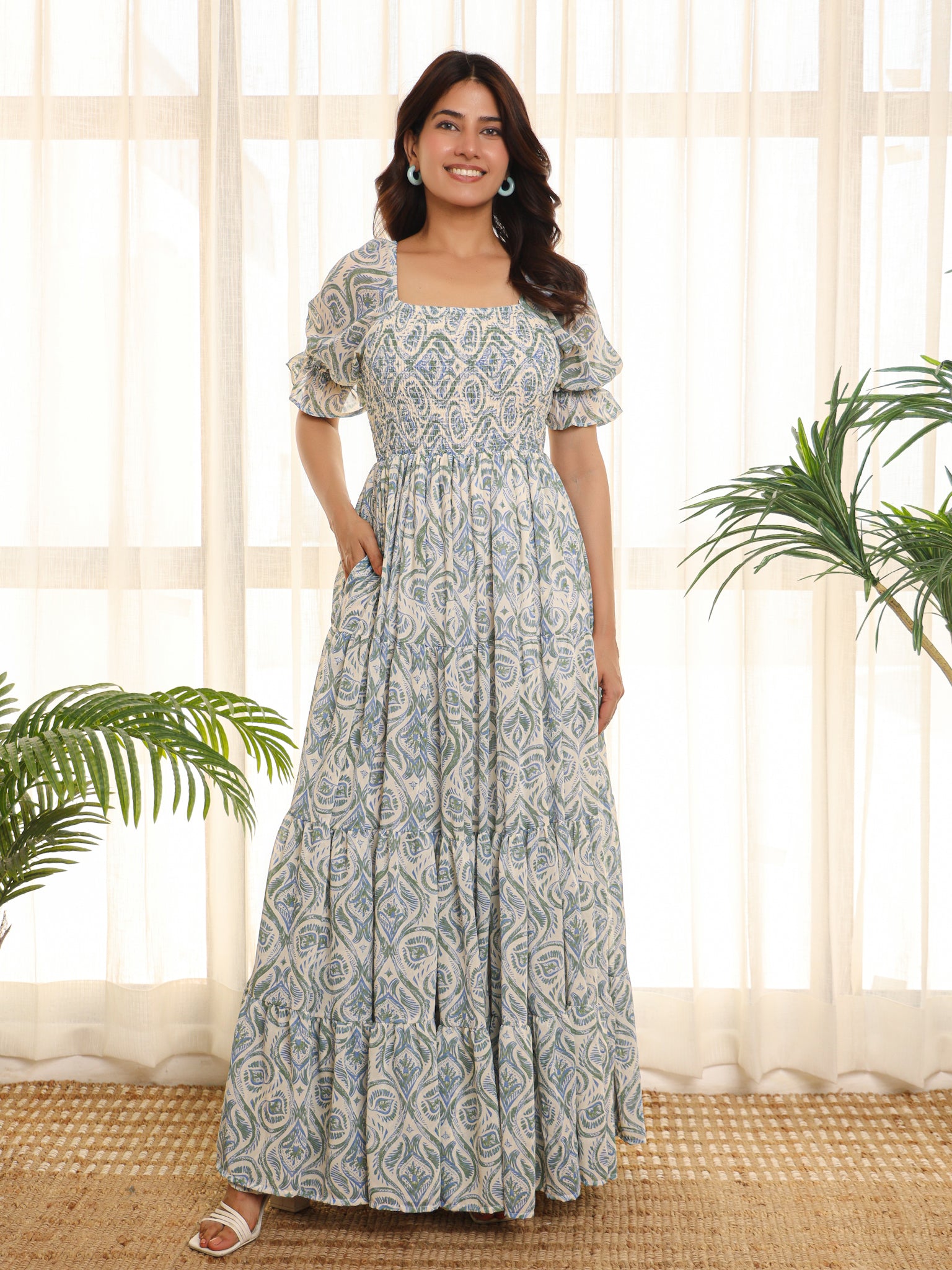 Emma Multicolor Floral Maxi Dress
