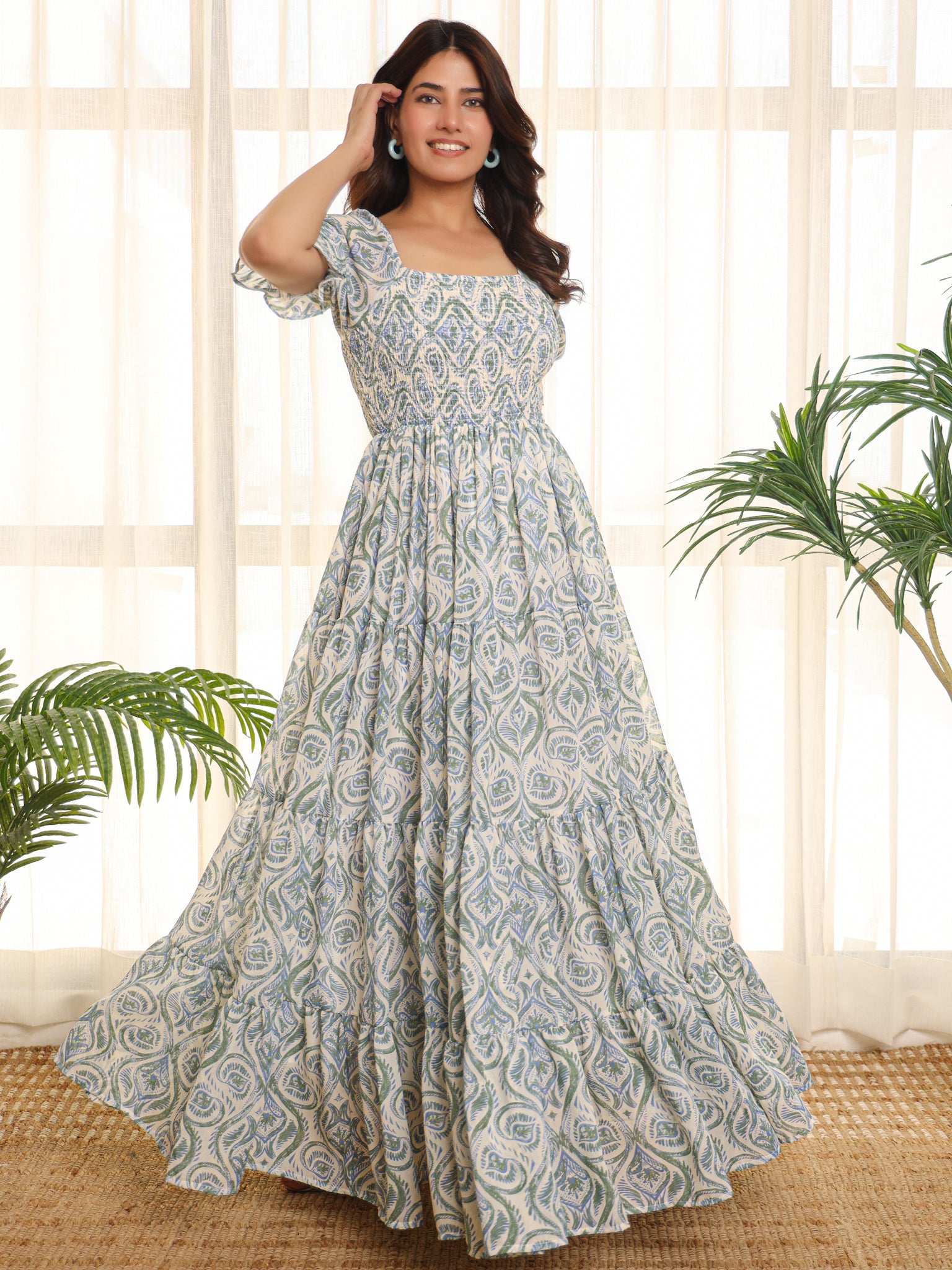 Emma Multicolor Floral Maxi Dress