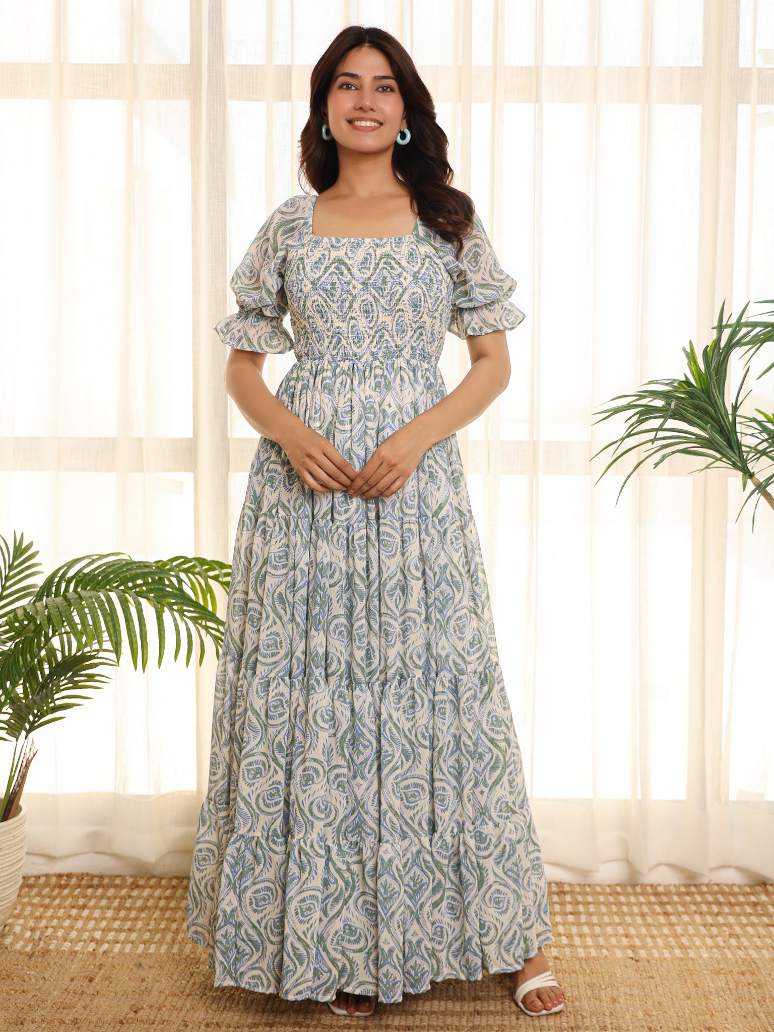 Emma Multicolor Floral Maxi Dress