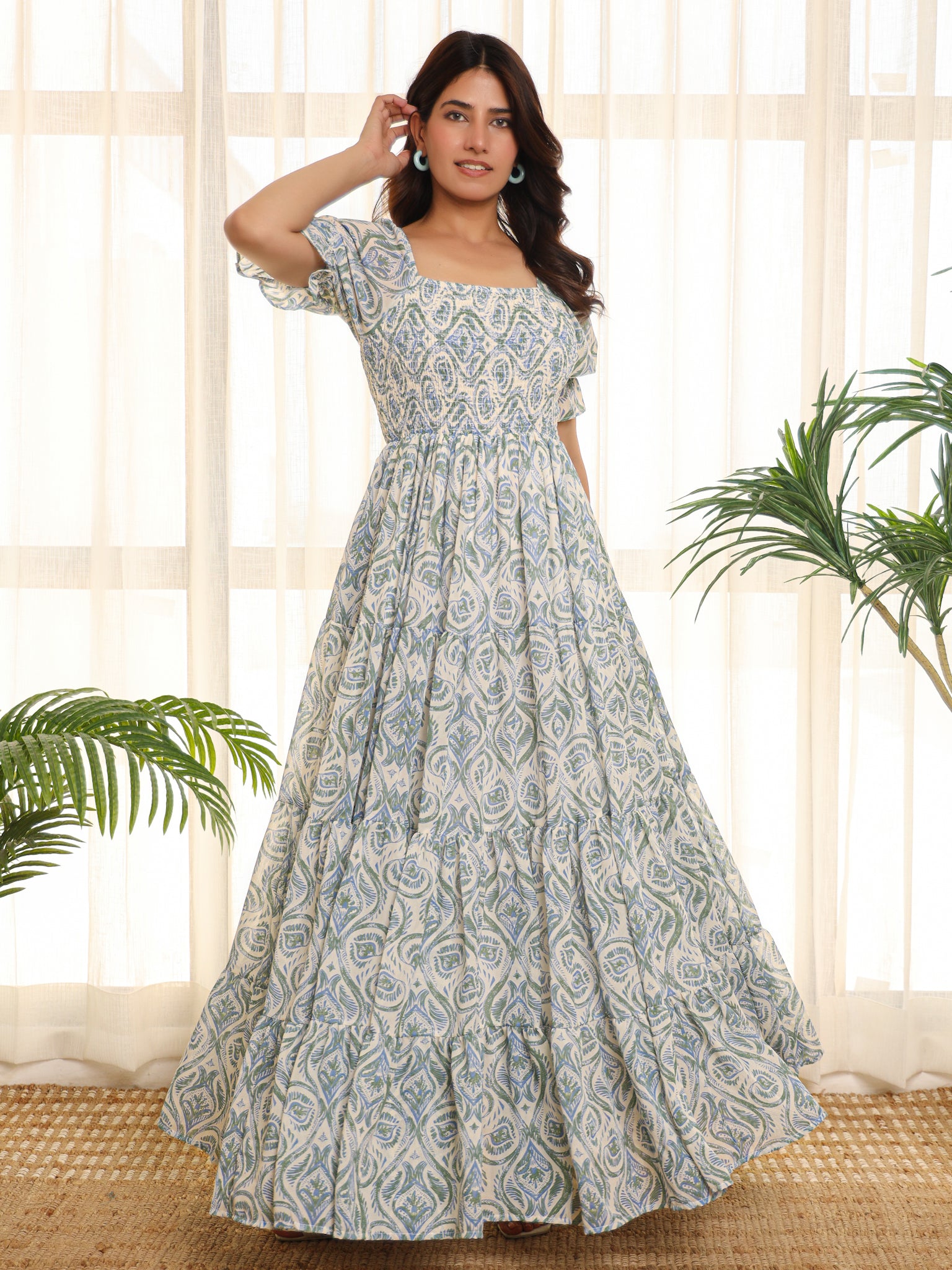 Emma Multicolor Floral Maxi Dress