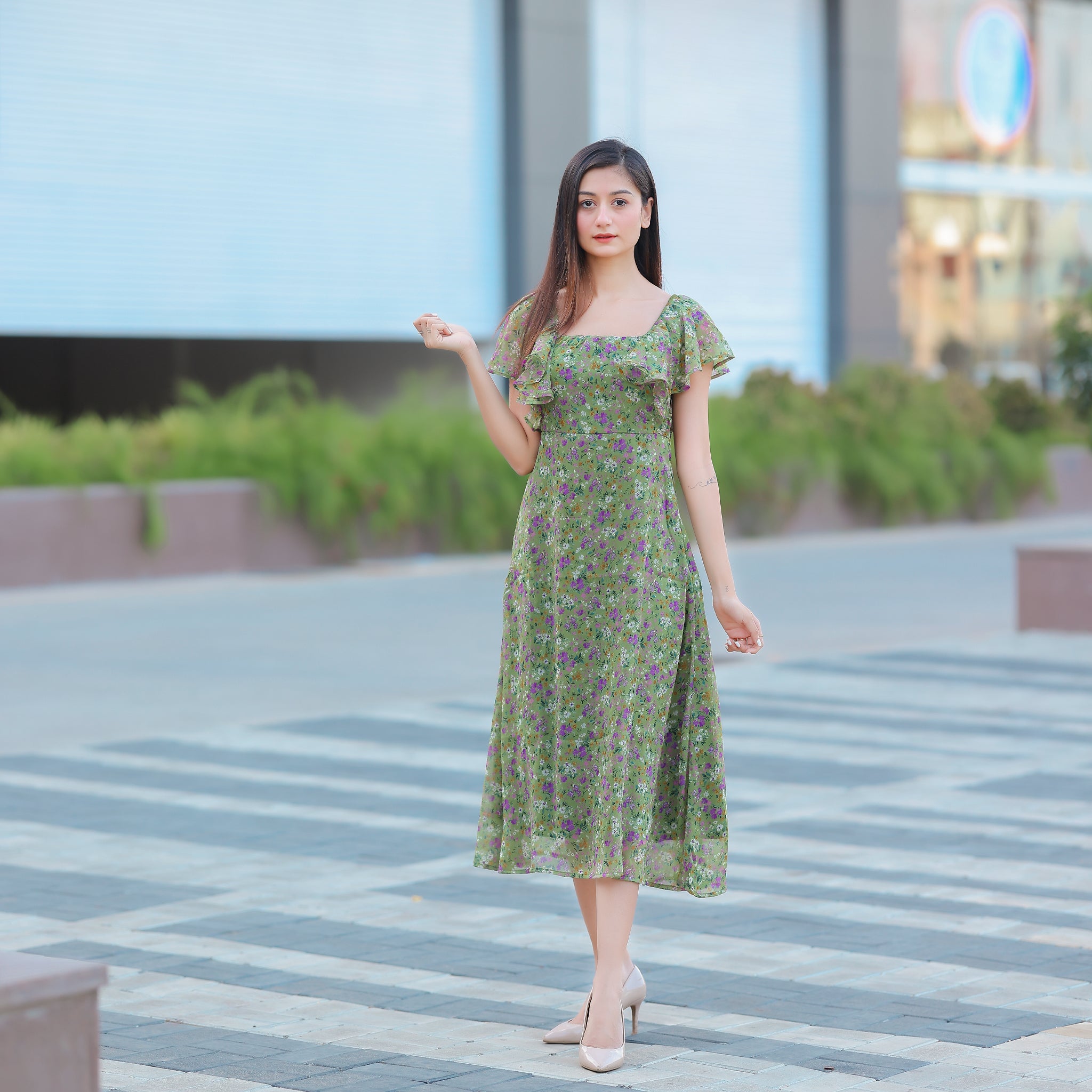 Sarah Ditsy Maxi Dress