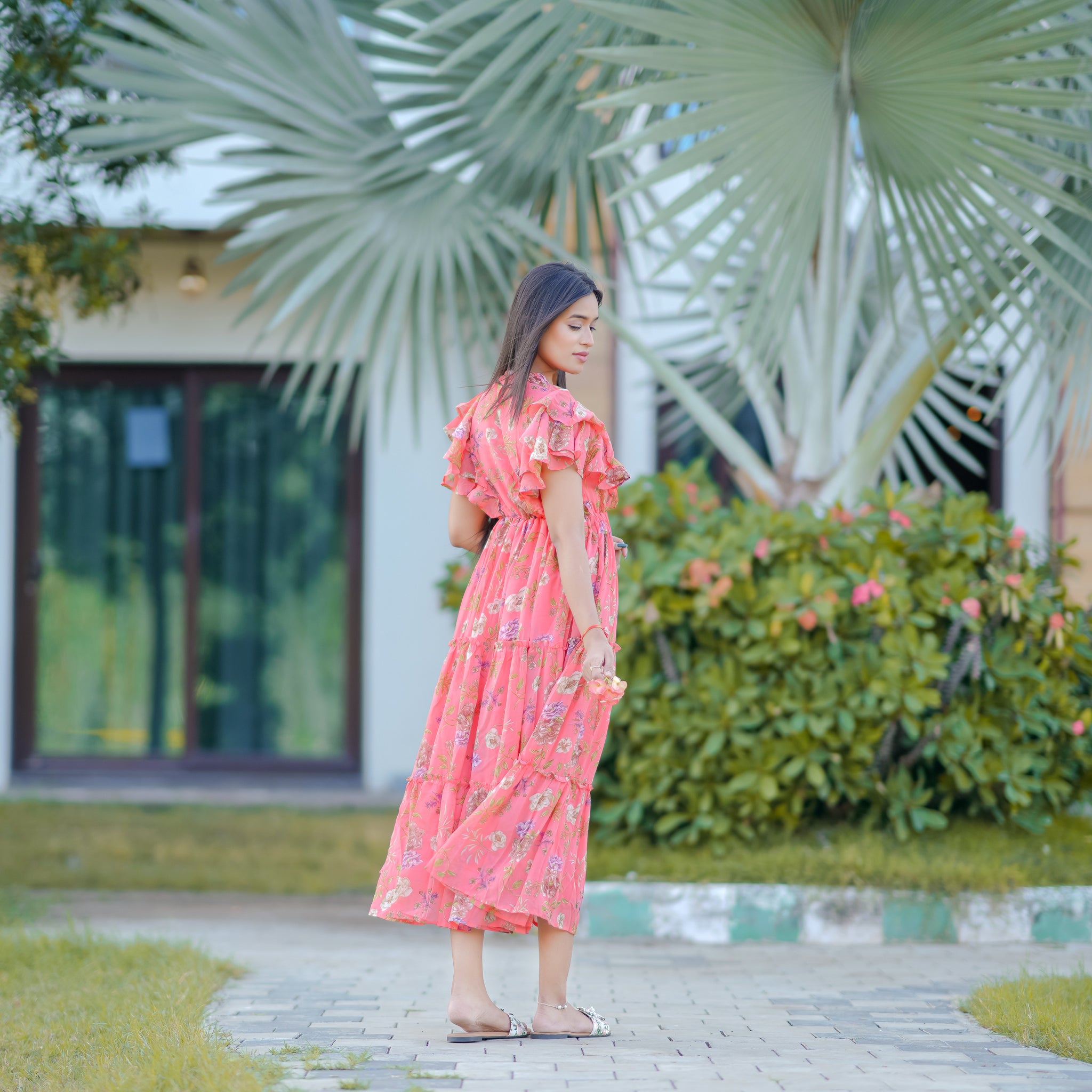 Trinity Orange Maxi Dress