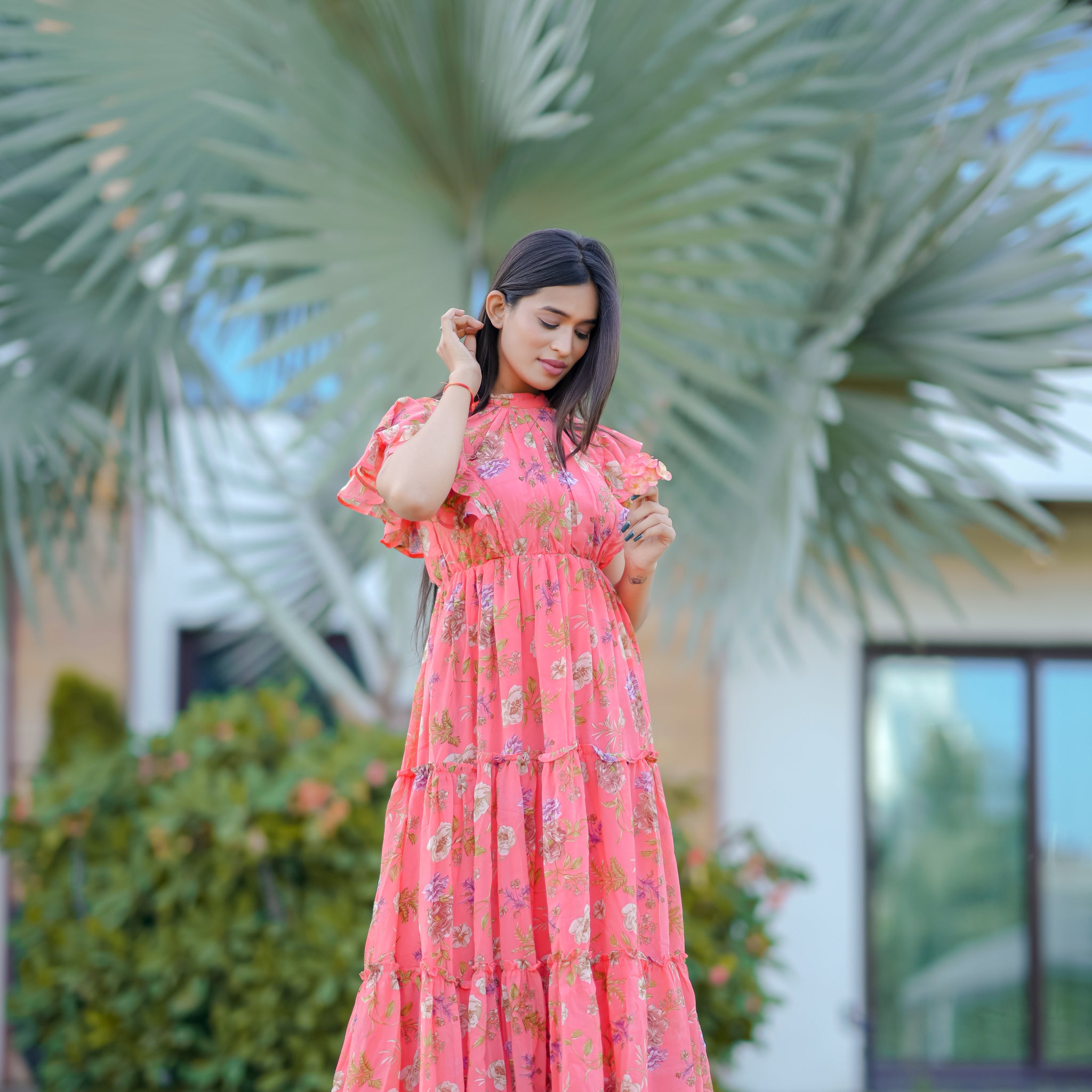 Trinity Orange Maxi Dress