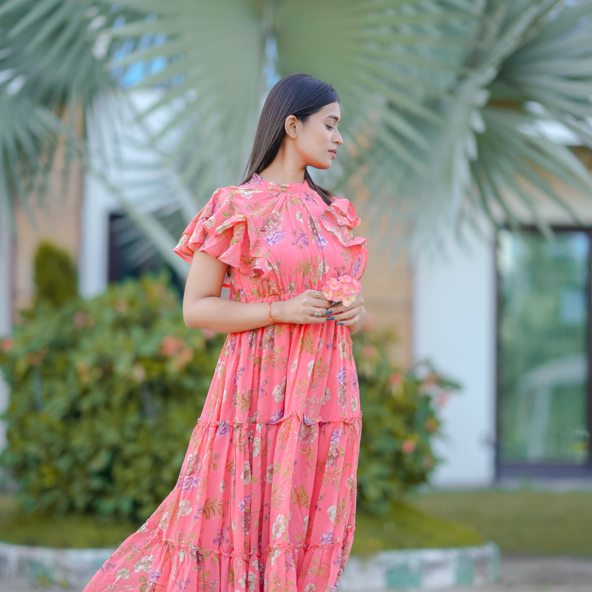 Trinity Orange Maxi Dress