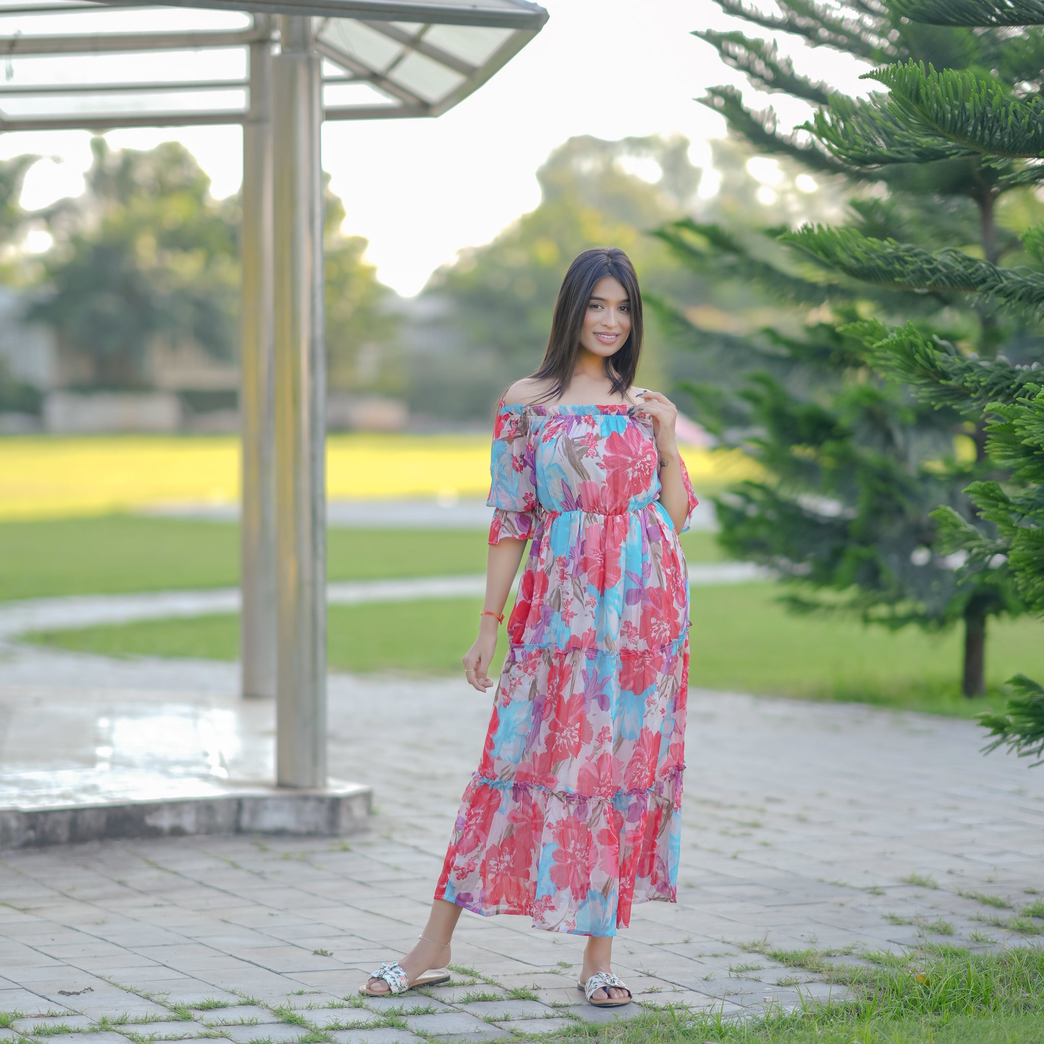 Genevieve Multicolor Floral Dress