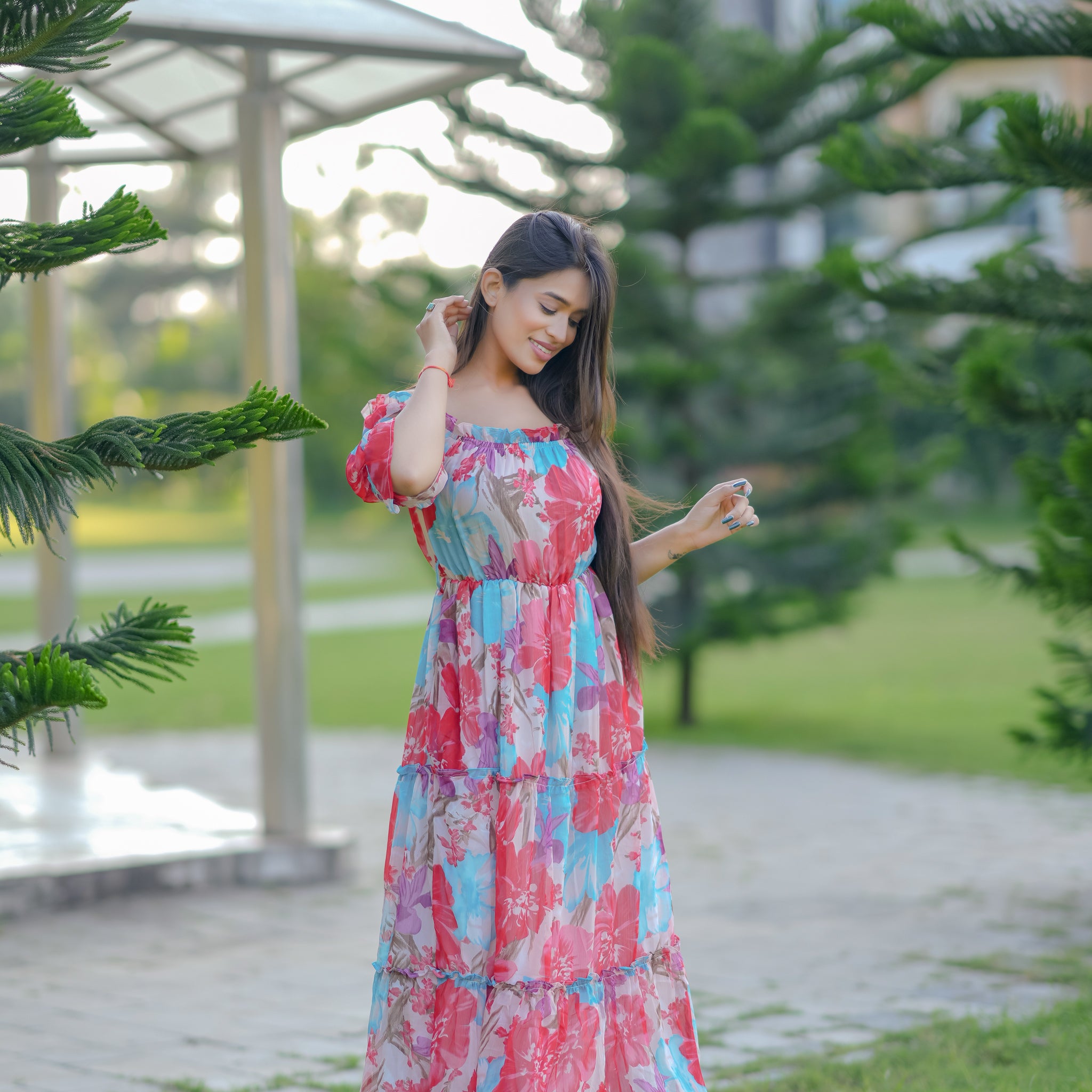 Genevieve Multicolor Floral Dress