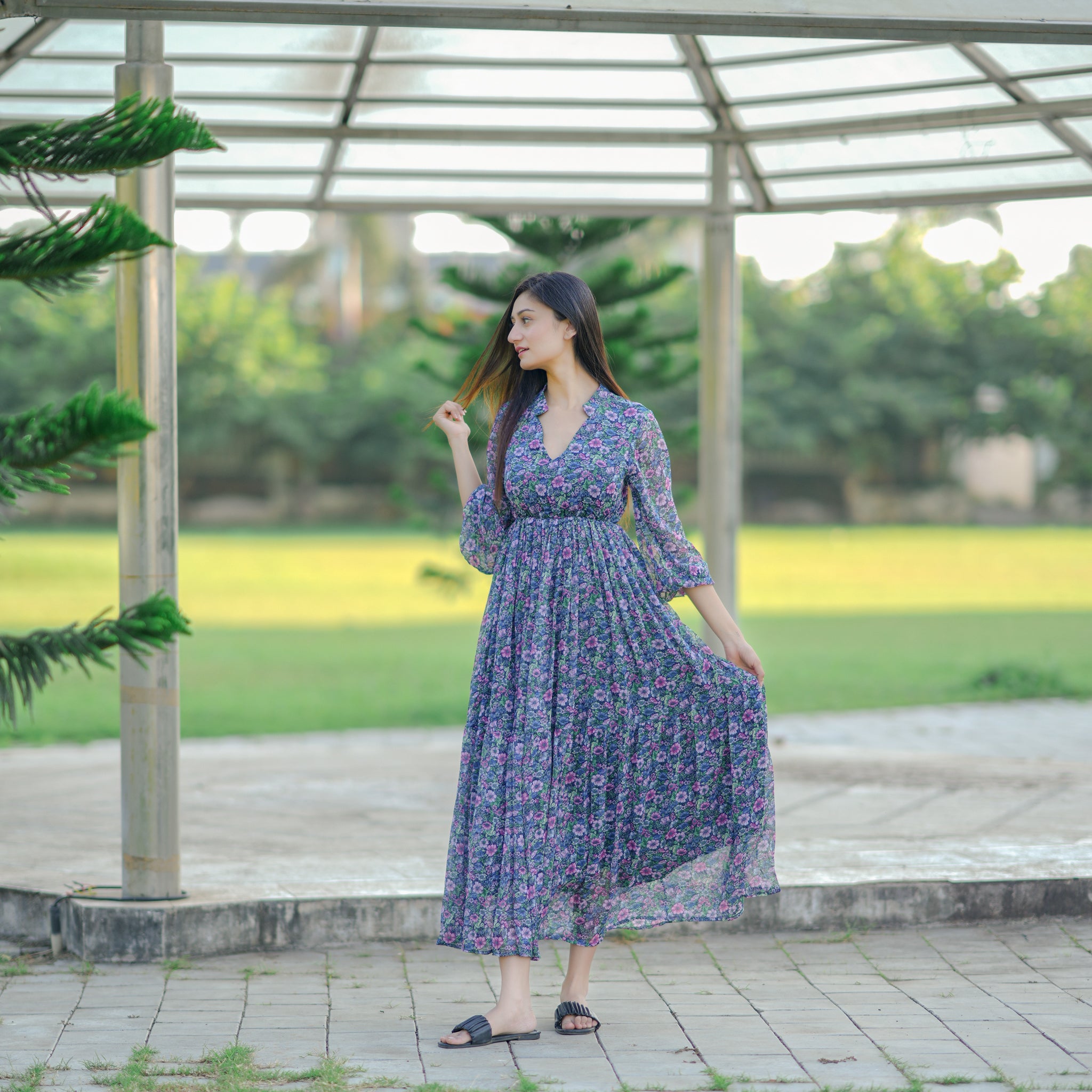 Noelle Multicolor Floral Dress