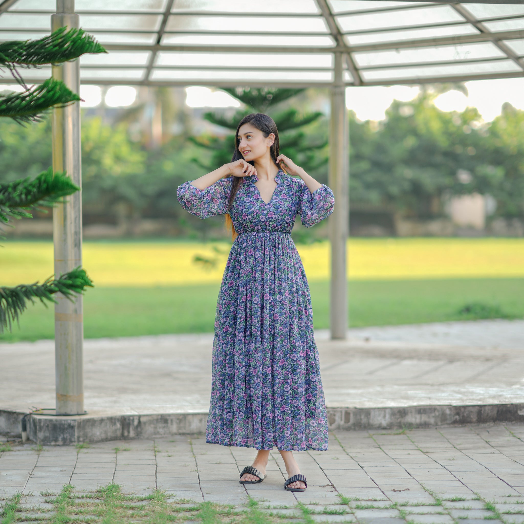 Noelle Multicolor Floral Dress
