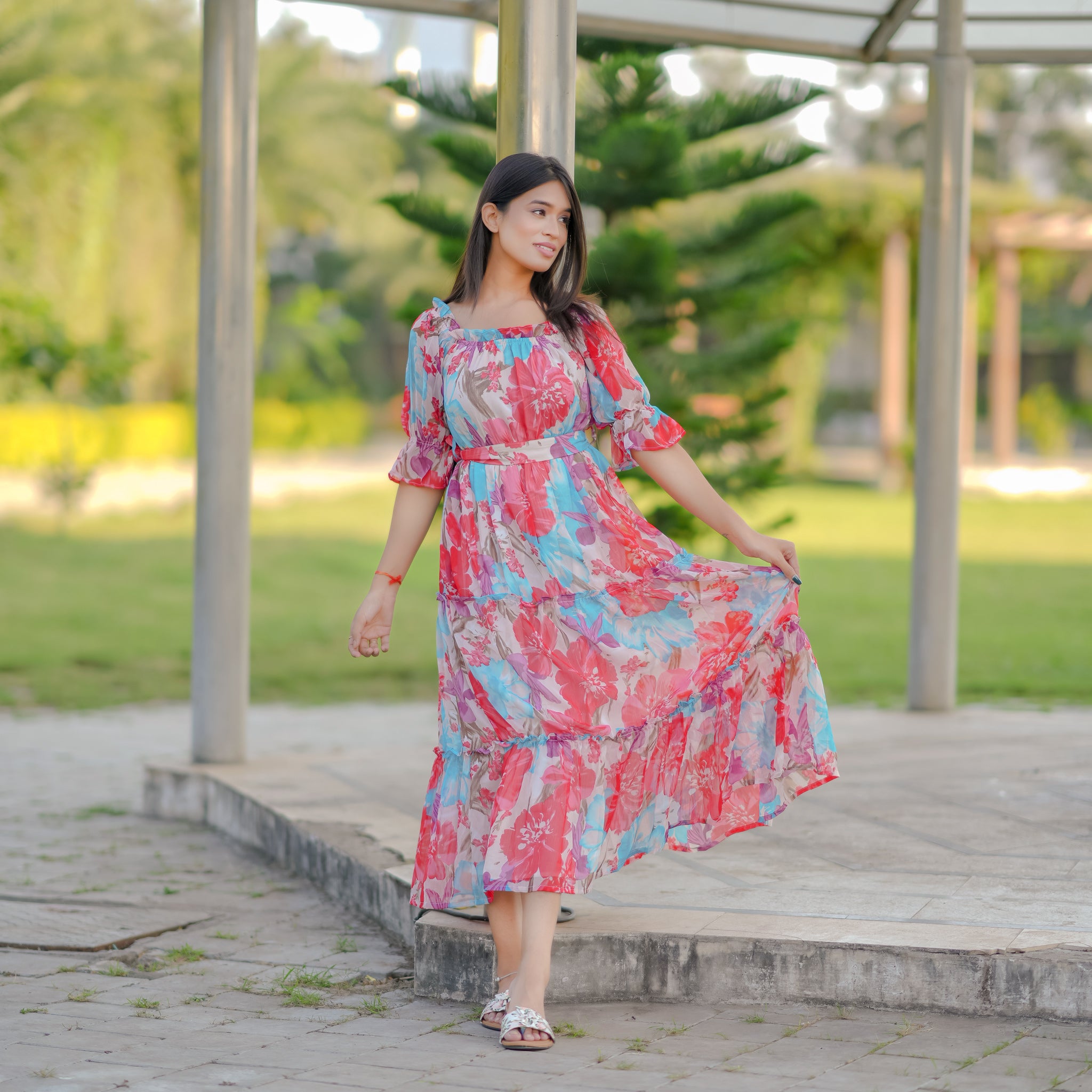 Genevieve Multicolor Floral Dress