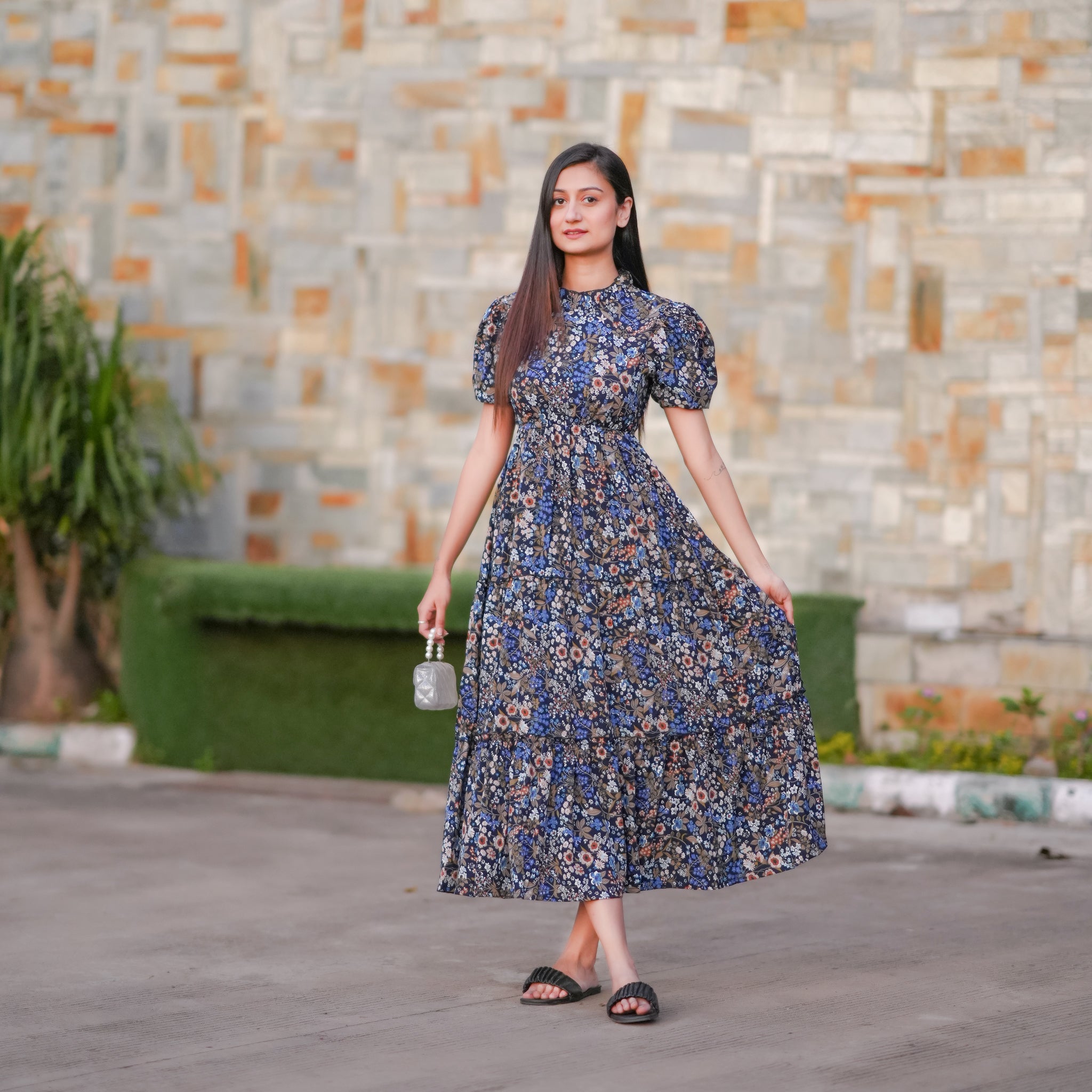 Grenoble Multicolor Floral Dress