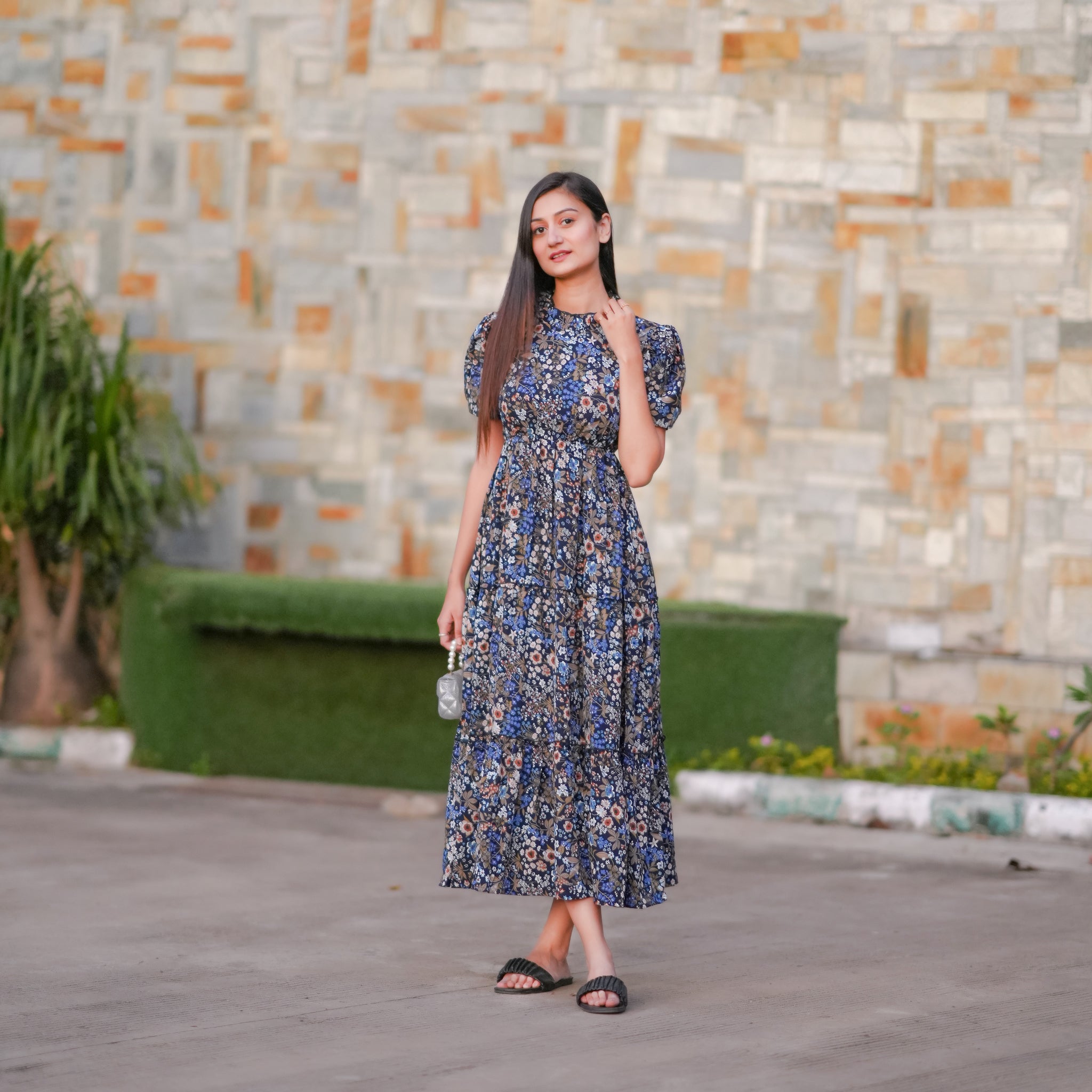 Grenoble Multicolor Floral Dress