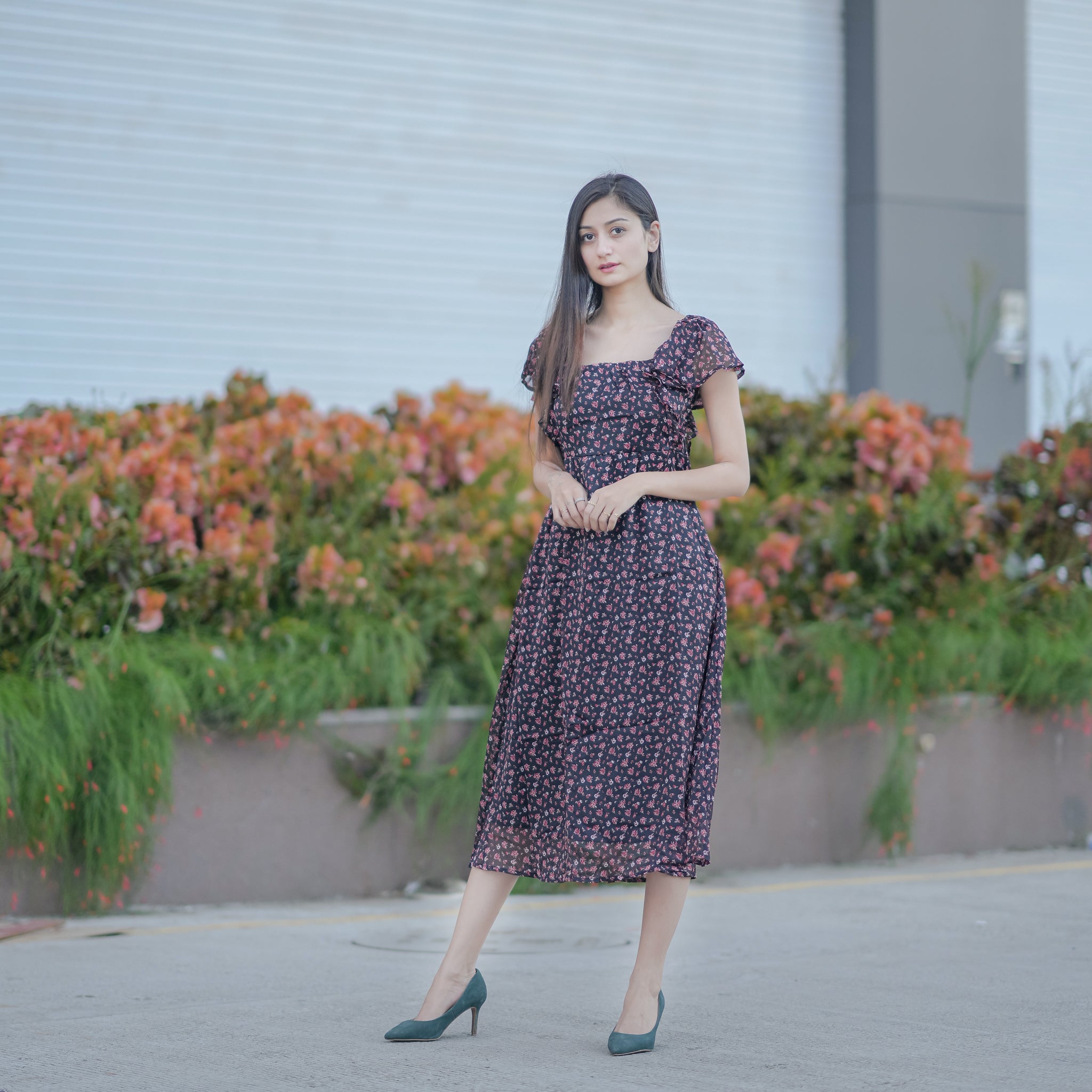 Catalina Ditsy Floral Dress