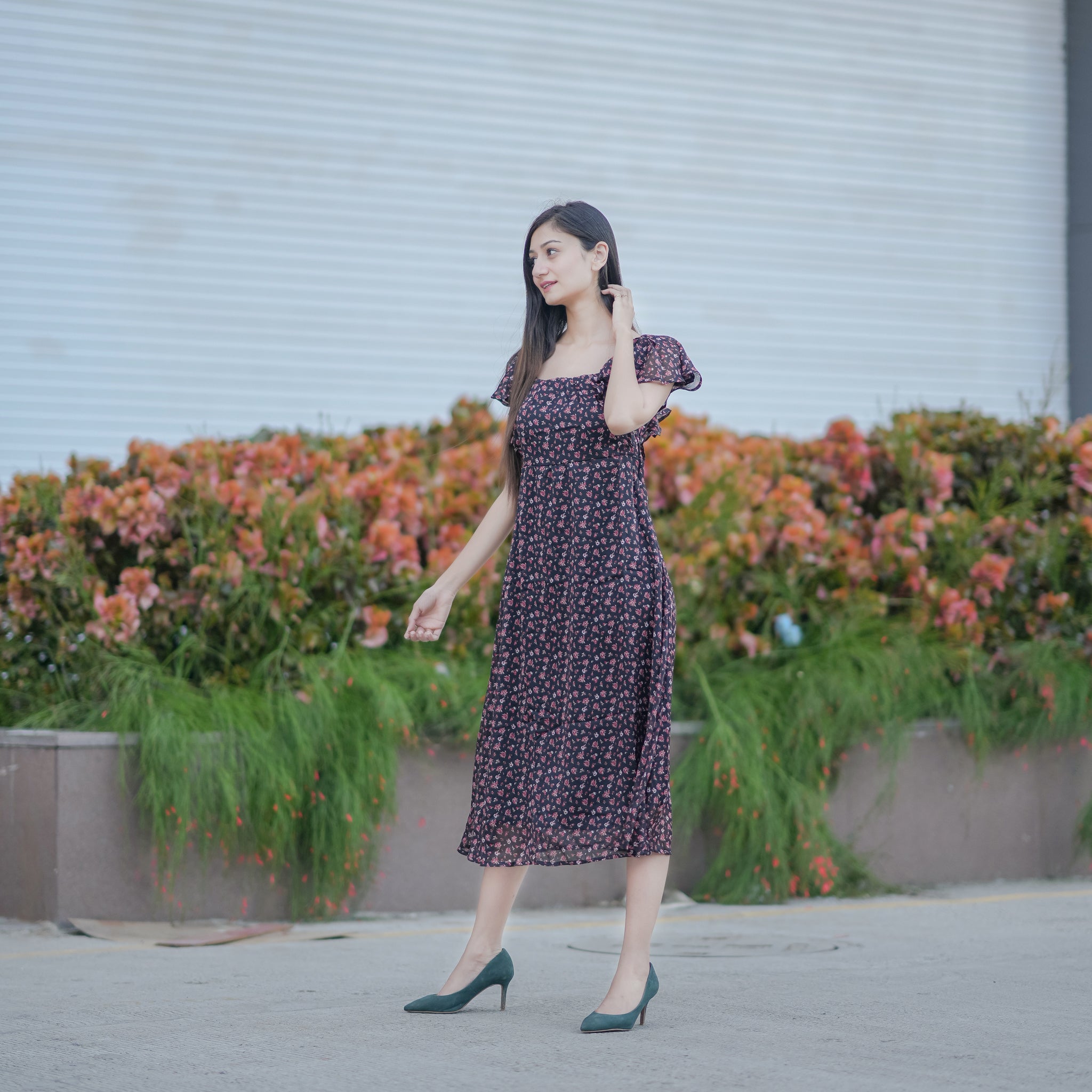 Catalina Ditsy Floral Dress