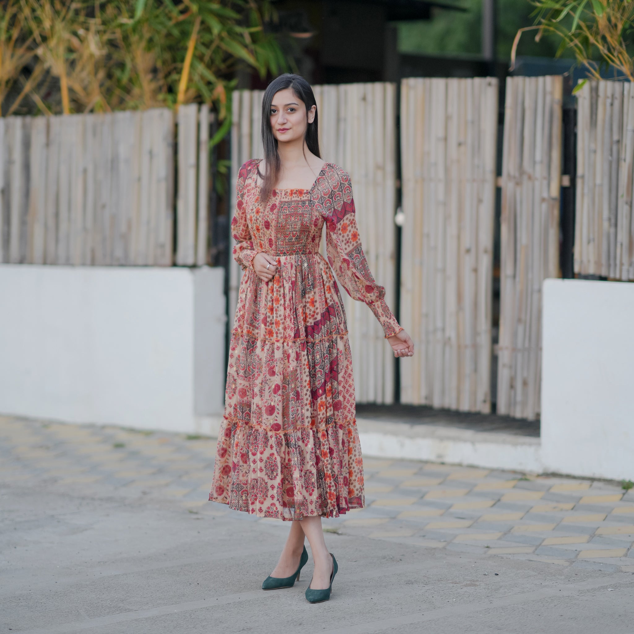 Gianna Multicolor Maxi Dress