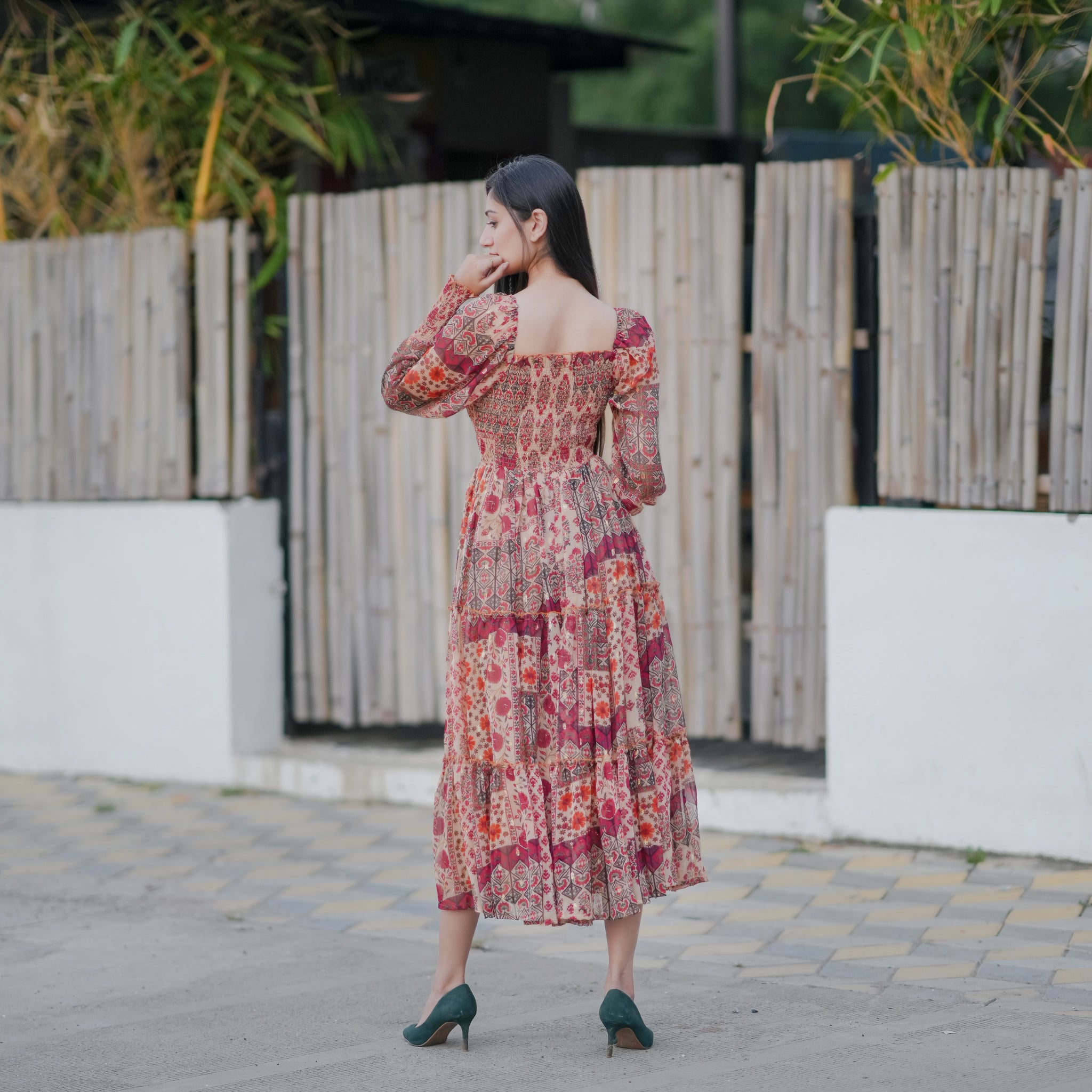 Gianna Multicolor Maxi Dress