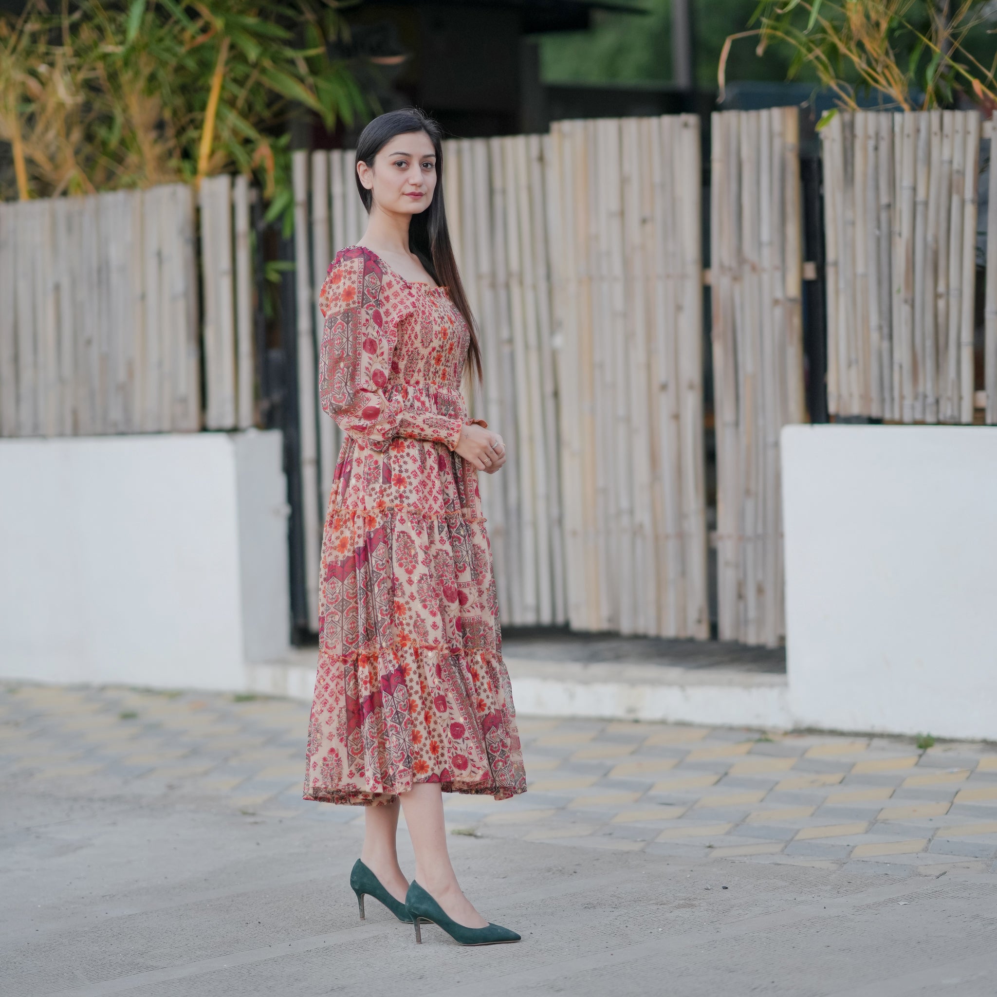 Gianna Multicolor Maxi Dress