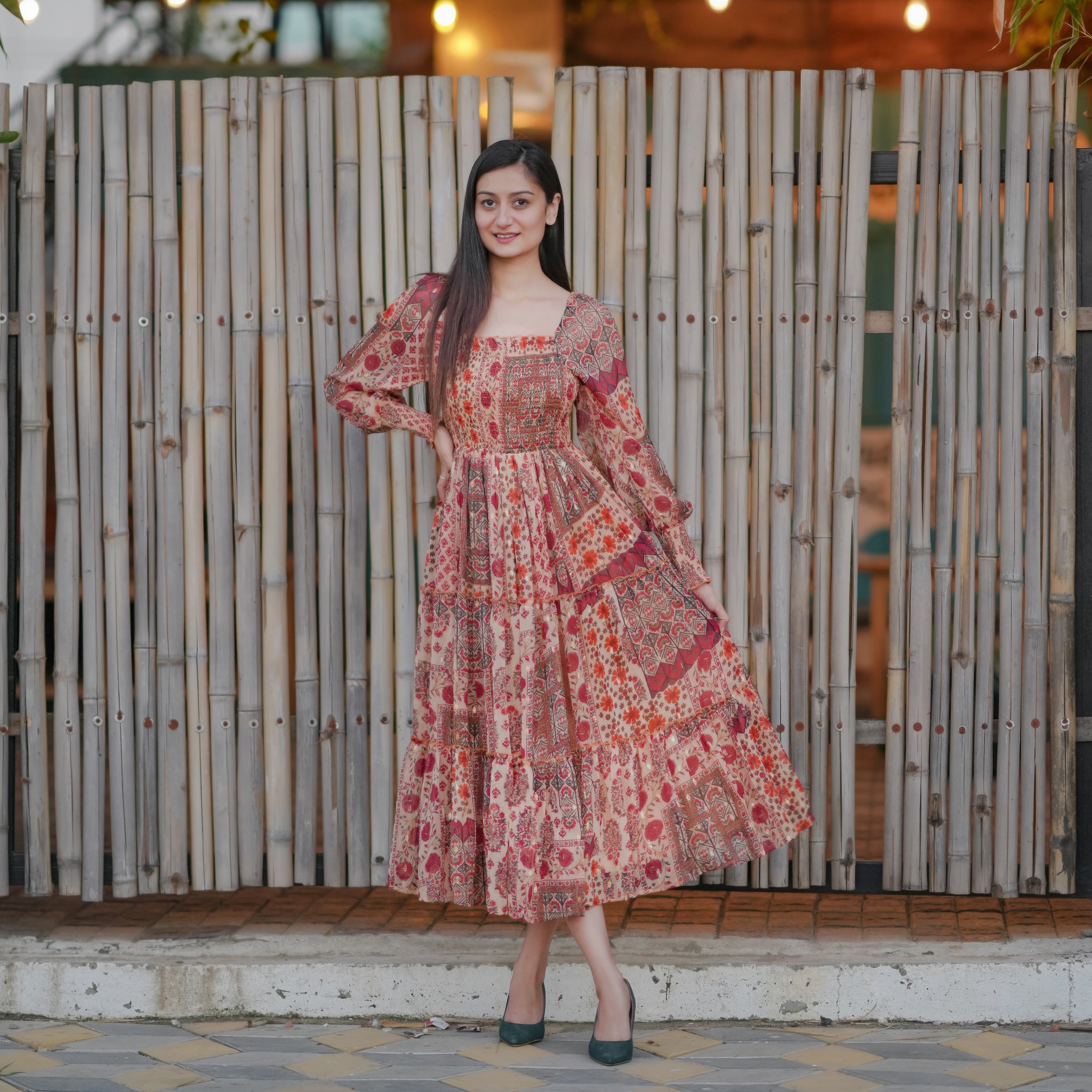 Gianna Multicolor Maxi Dress