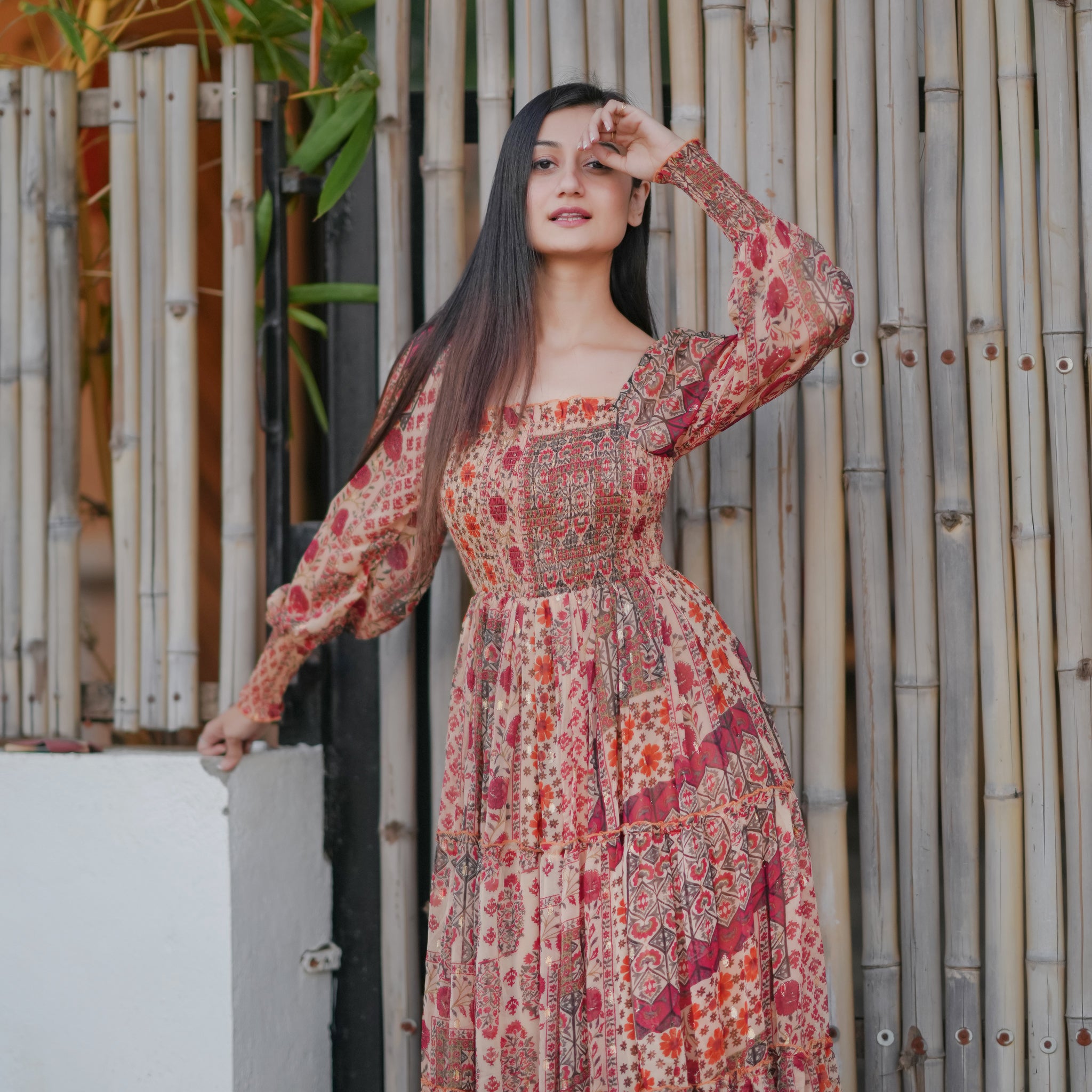 Gianna Multicolor Maxi Dress