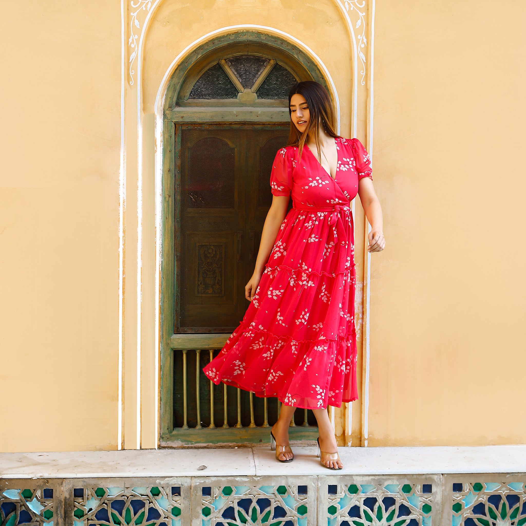 Phoebe Pink Maxi Dress