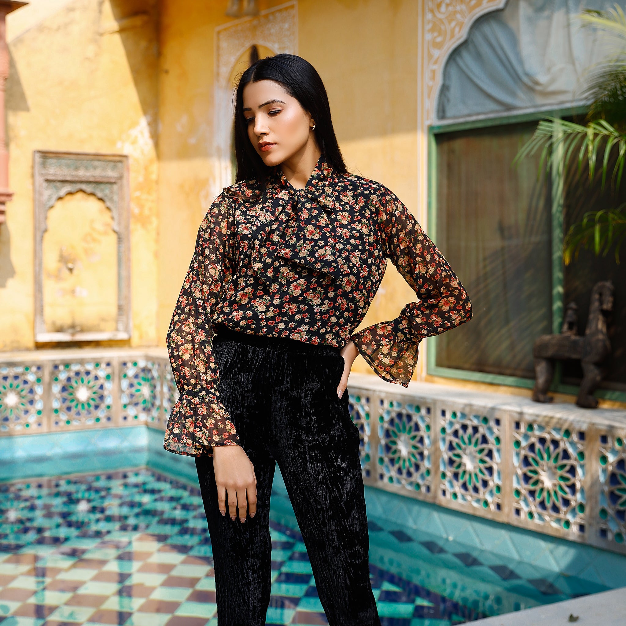 Valentina Multicolor Floral Top