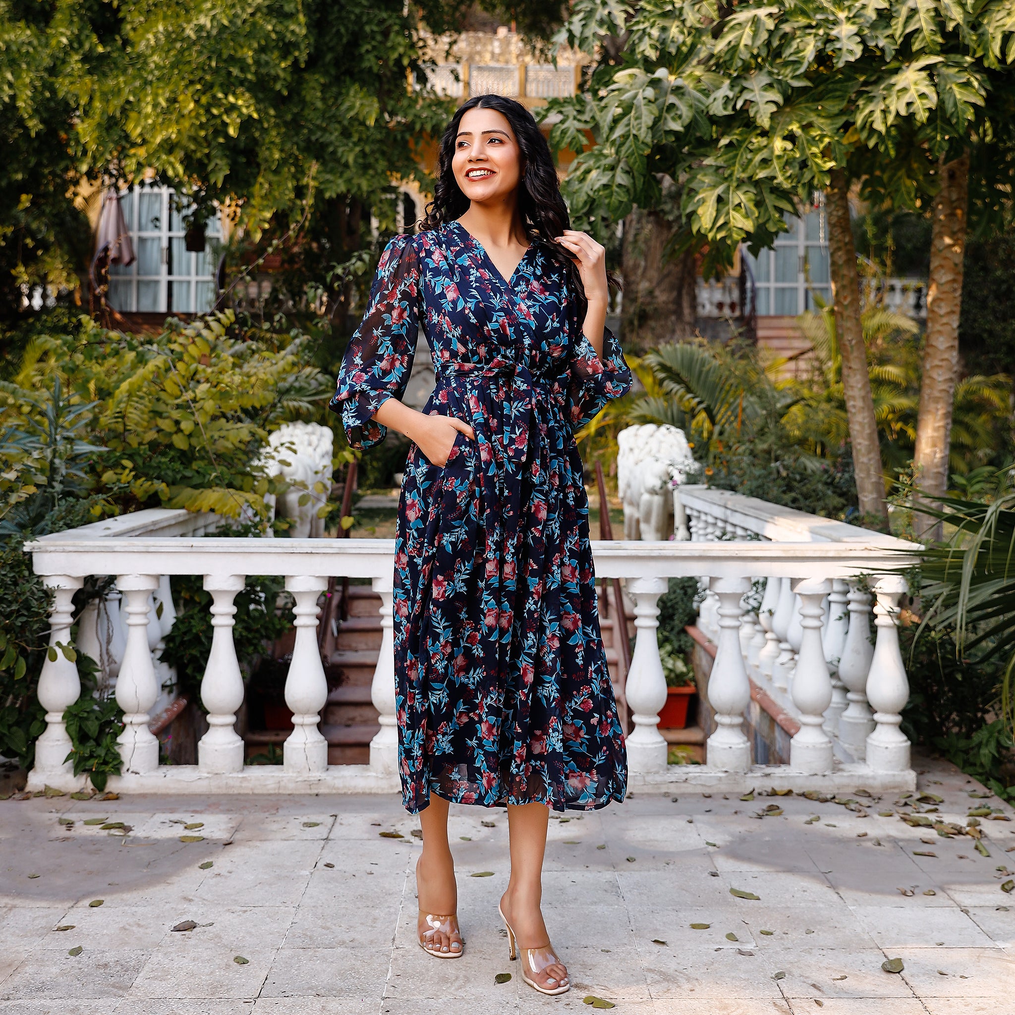 Helga Multicolor Floral Maxi Dress