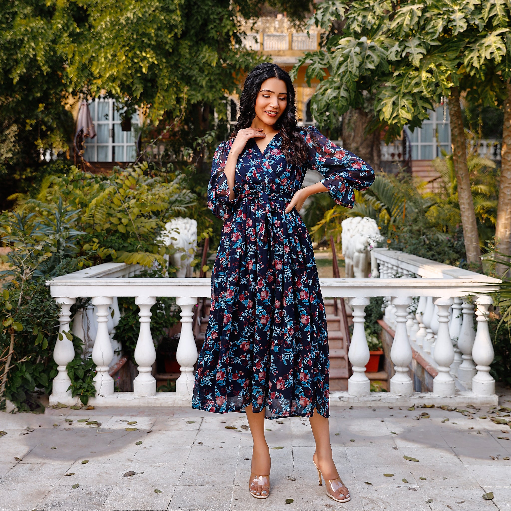 Helga Multicolor Floral Maxi Dress