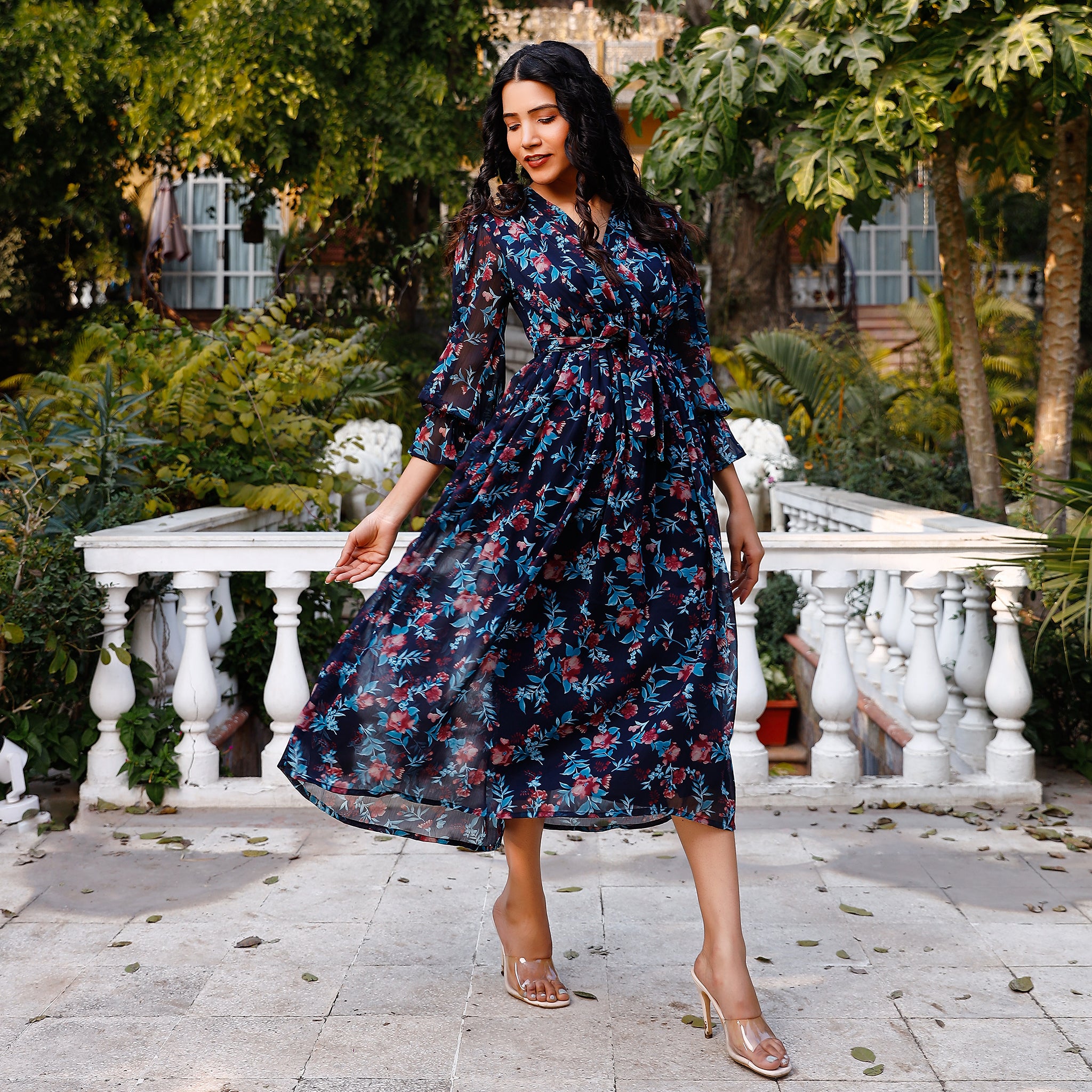 Helga Multicolor Floral Maxi Dress