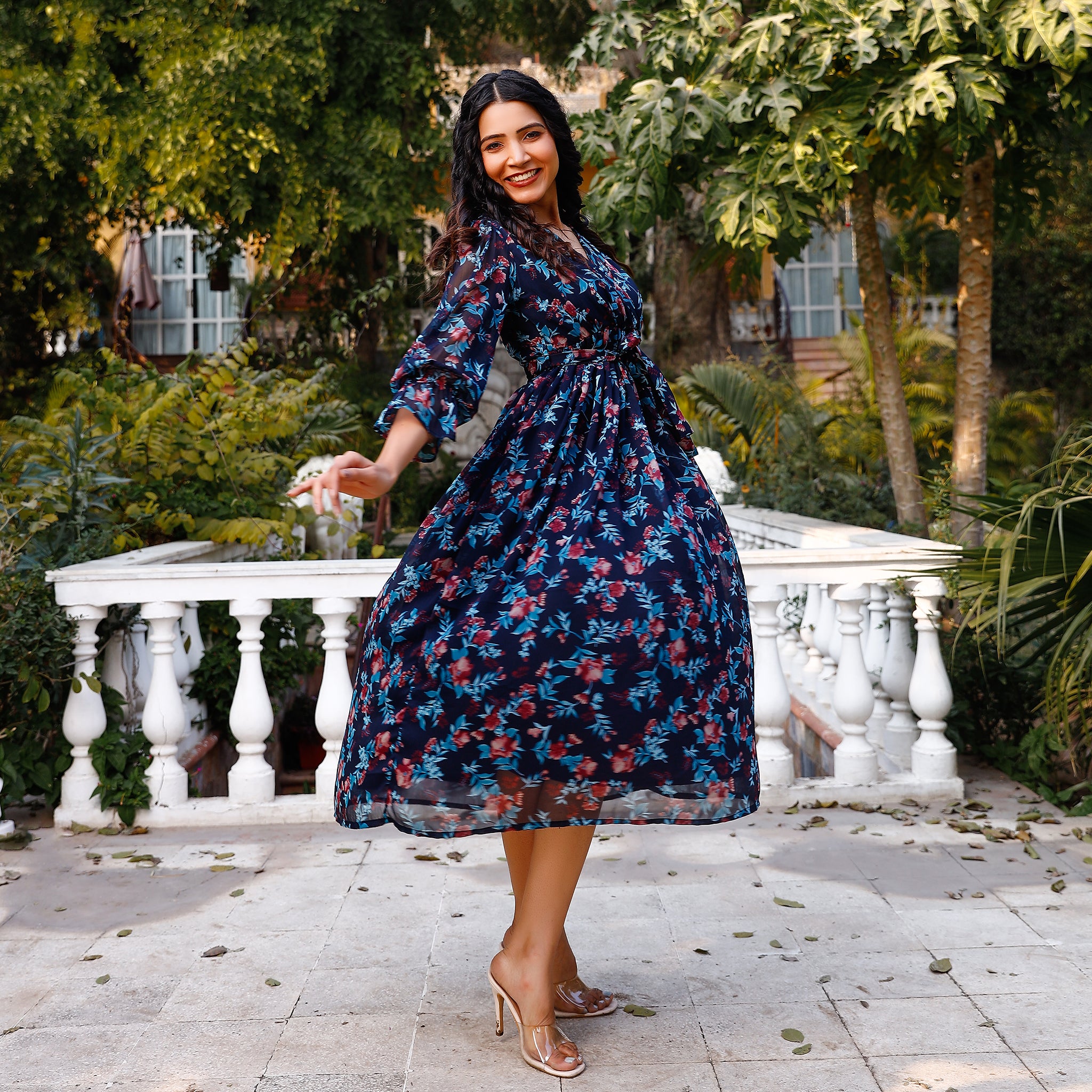 Helga Multicolor Floral Maxi Dress