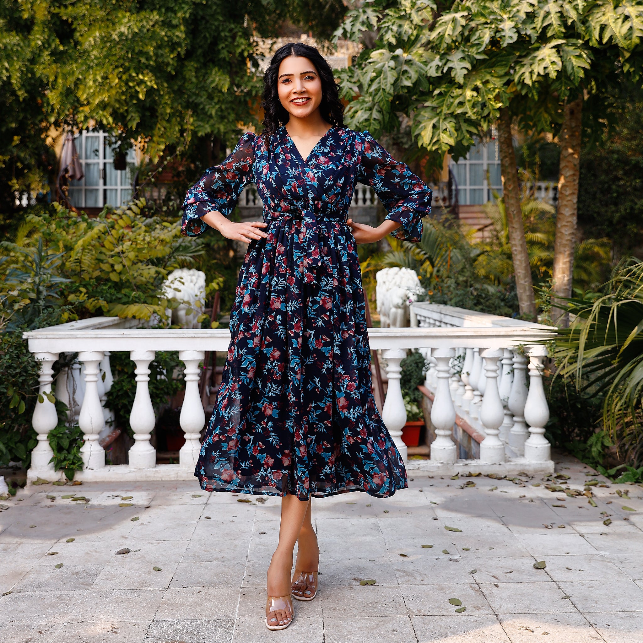 Helga Multicolor Floral Maxi Dress