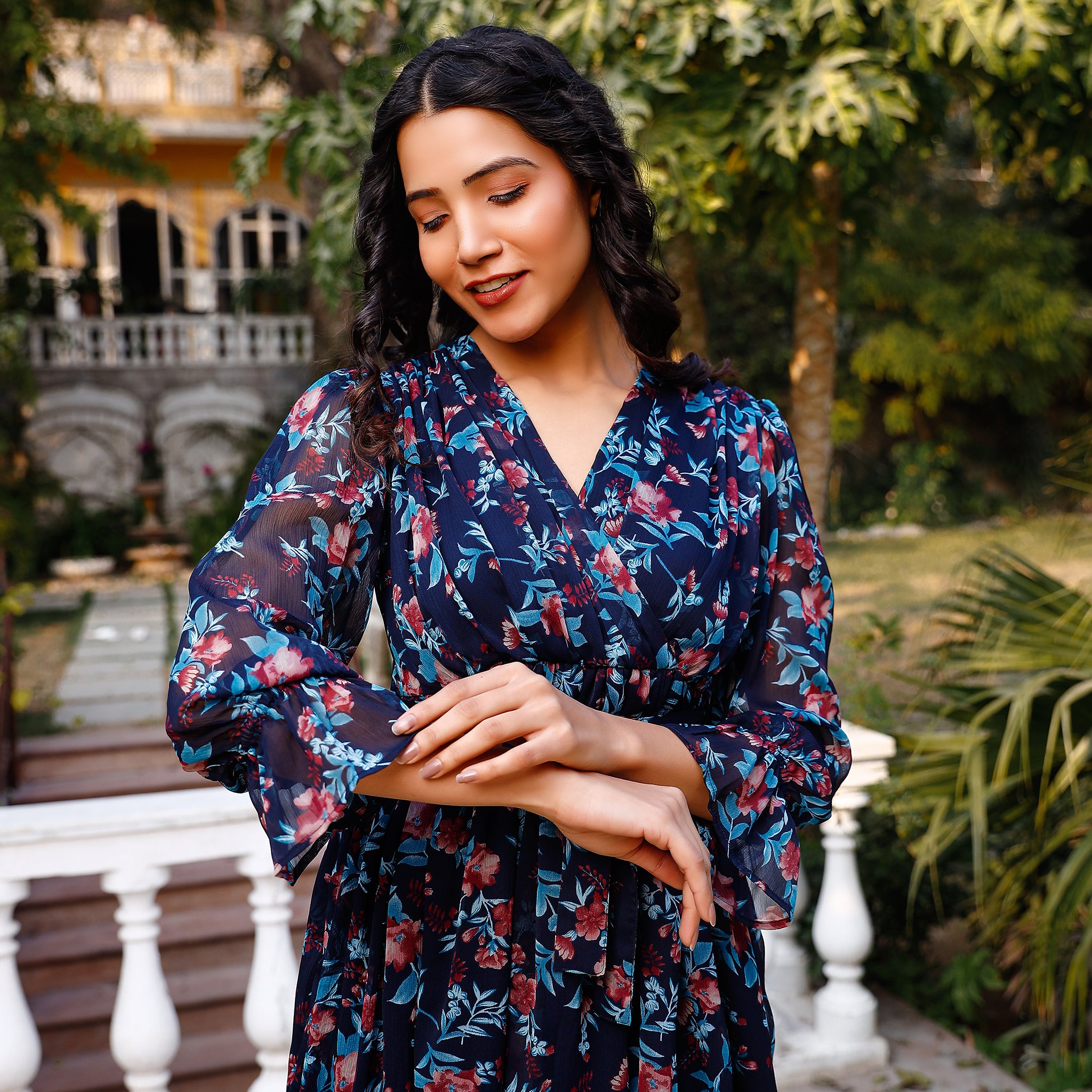 Helga Multicolor Floral Maxi Dress