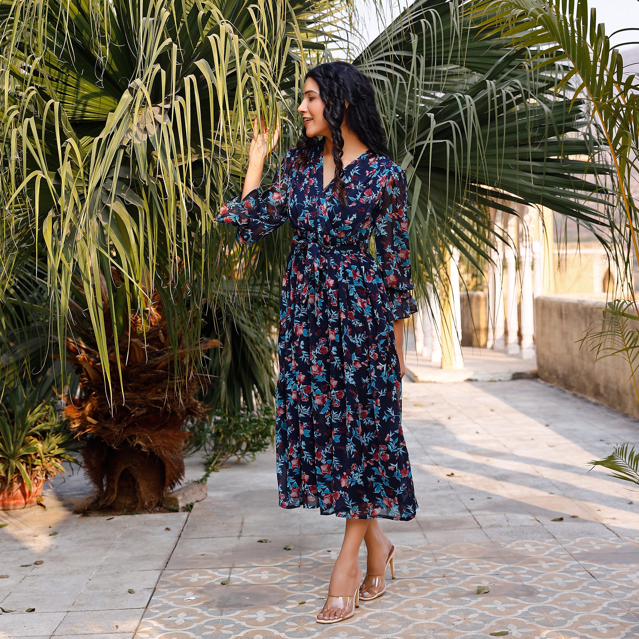 Helga Multicolor Floral Maxi Dress