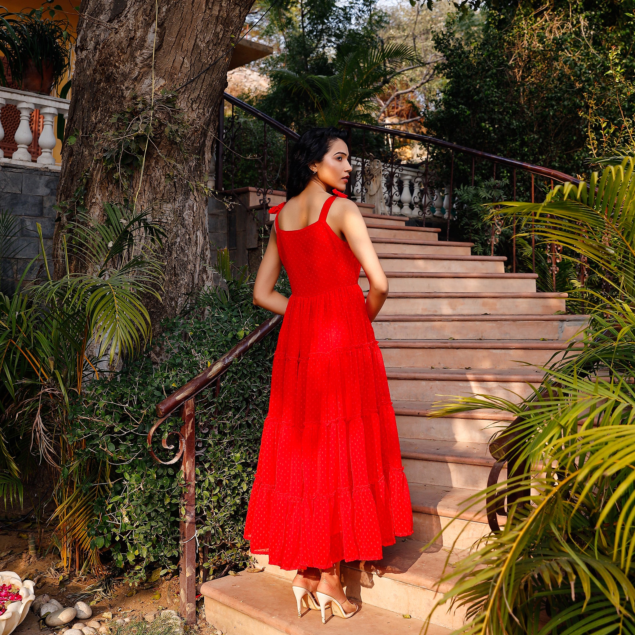 Hermione Red Maxi Dress