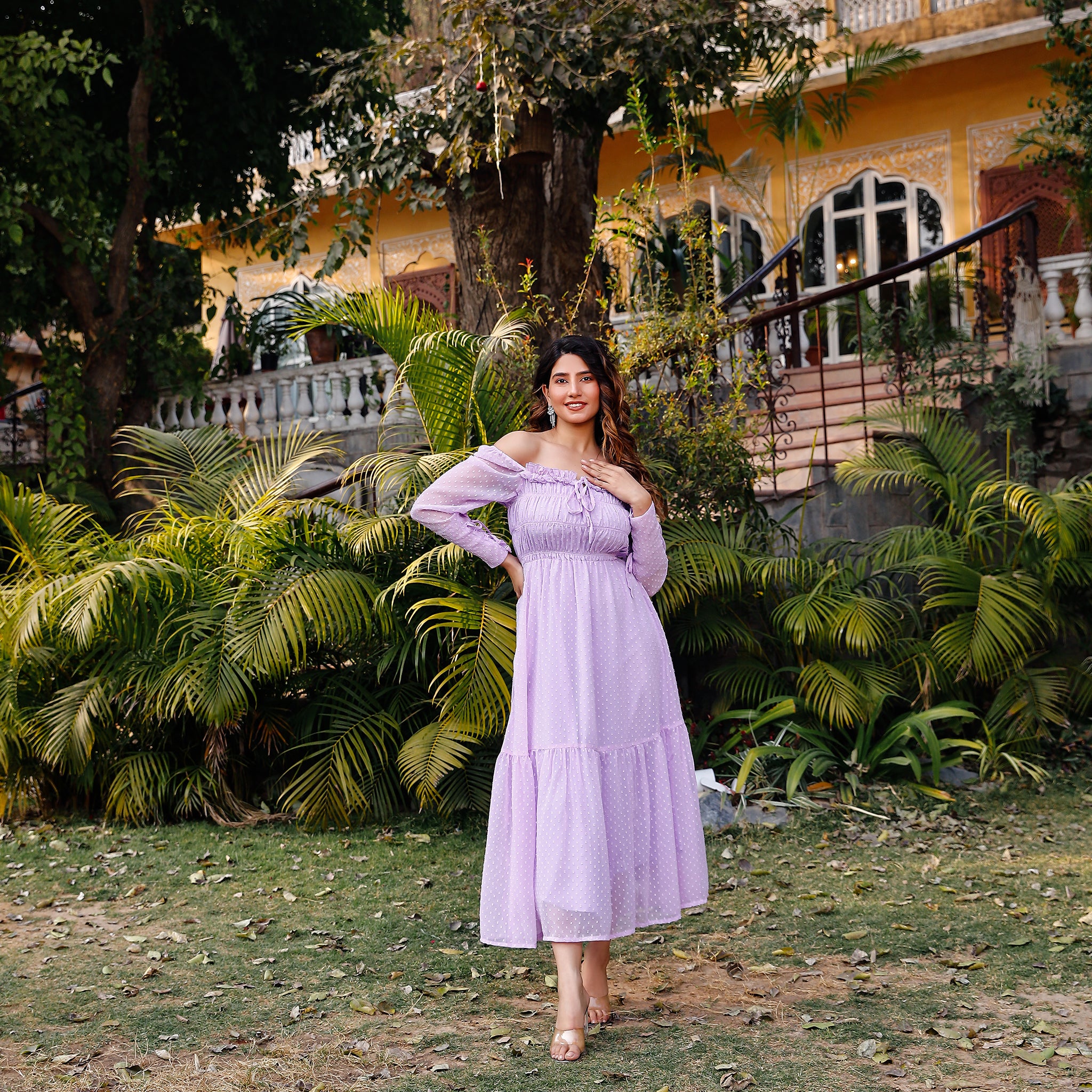 Katie Lavender Maxi Dress