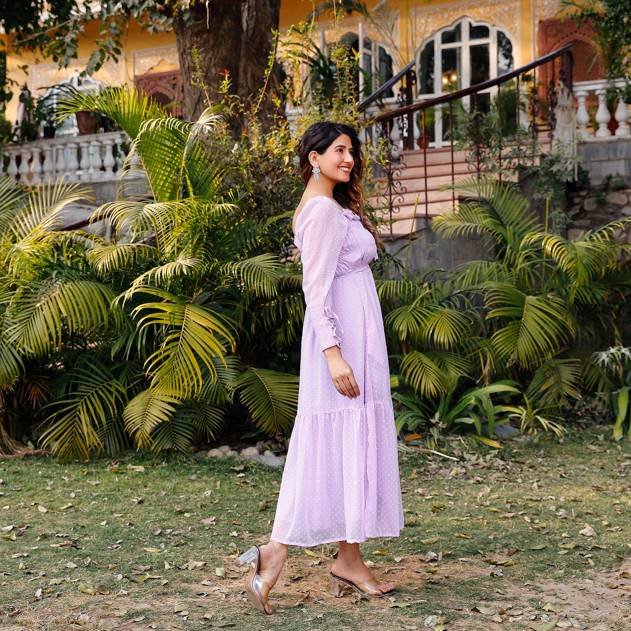 Katie Lavender Maxi Dress