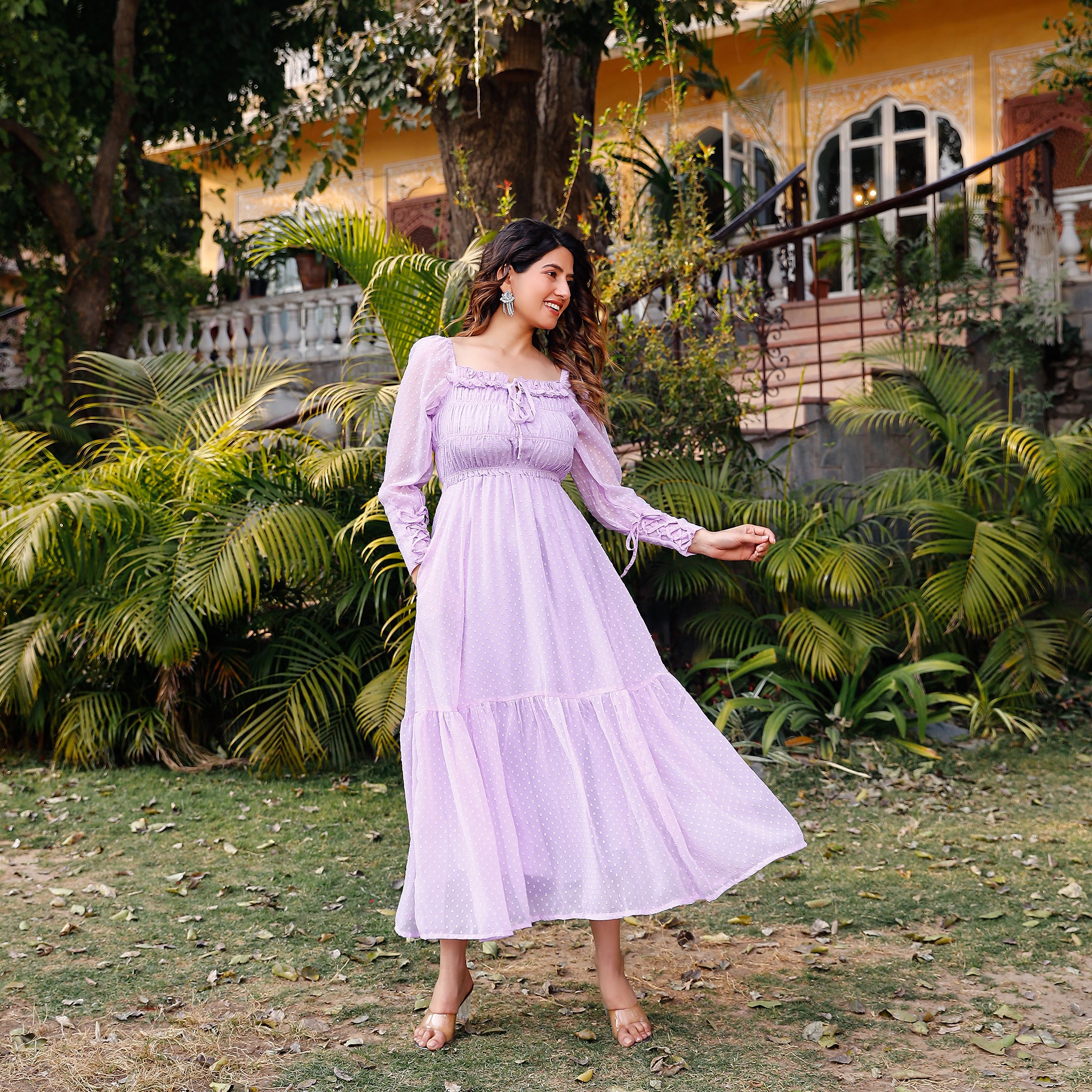 Katie Lavender Maxi Dress