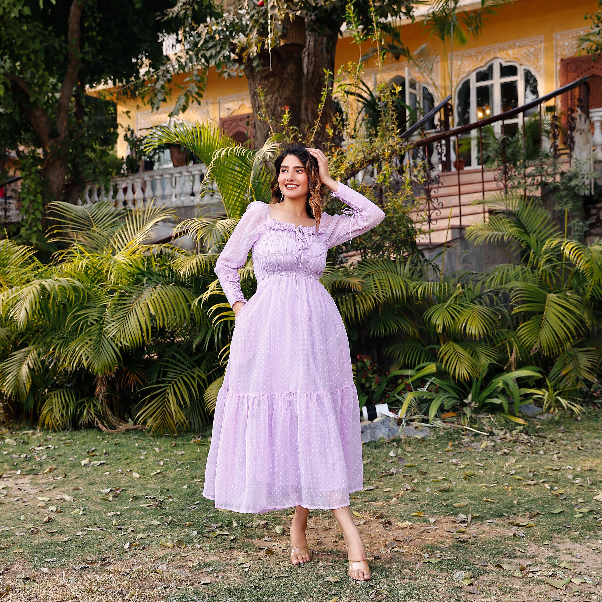 Katie Lavender Maxi Dress