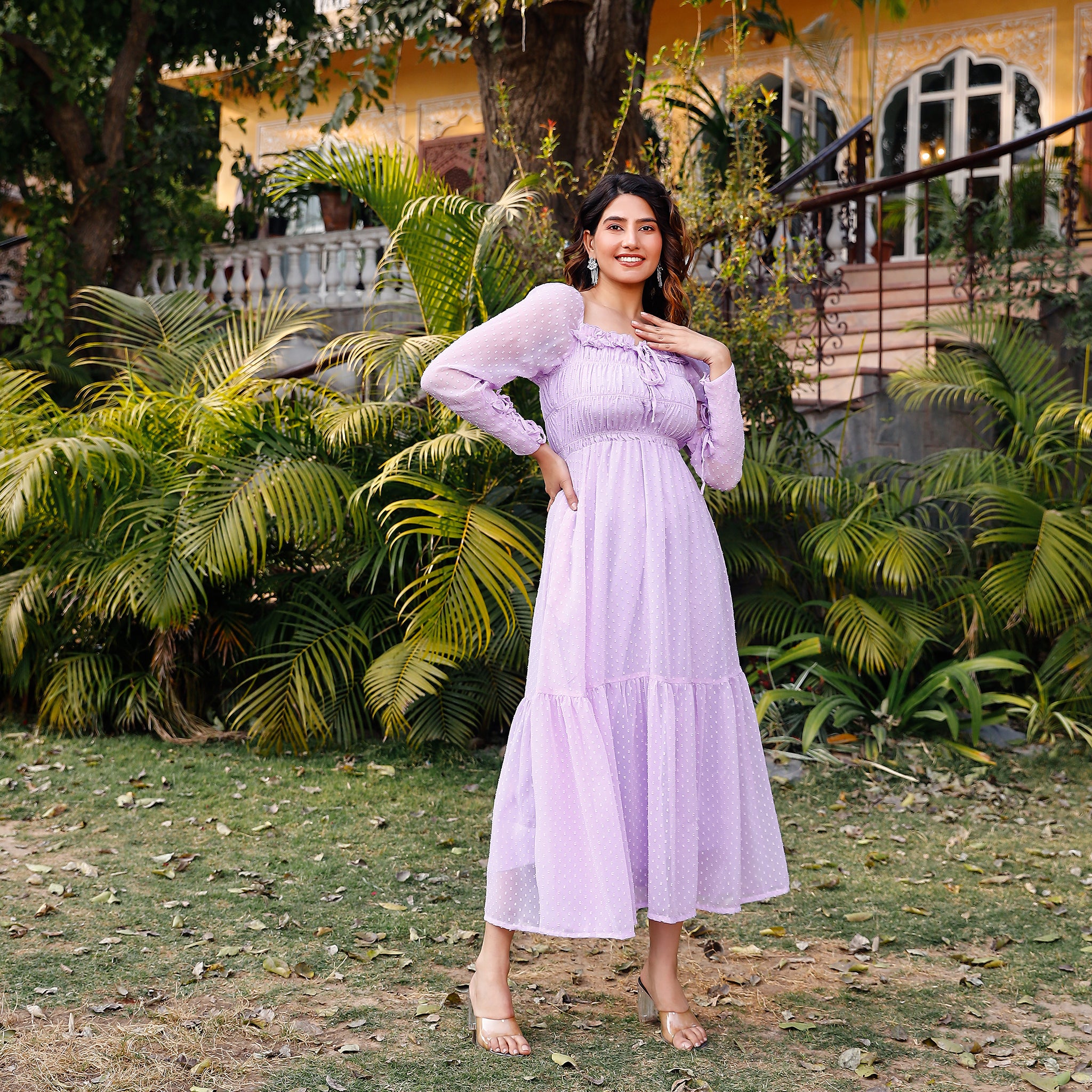 Katie Lavender Maxi Dress